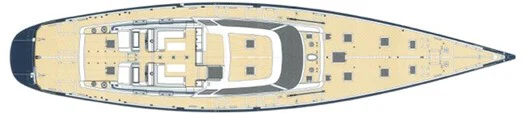 a yellow and black object aboard SONG OF THE SEA Yacht for Sale