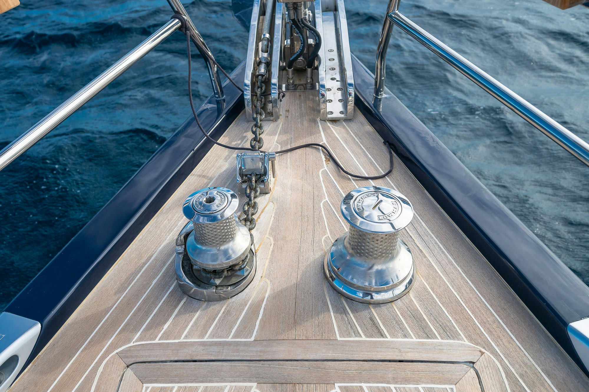 a boat with a metal frame aboard KAHUNA Yacht for Sale