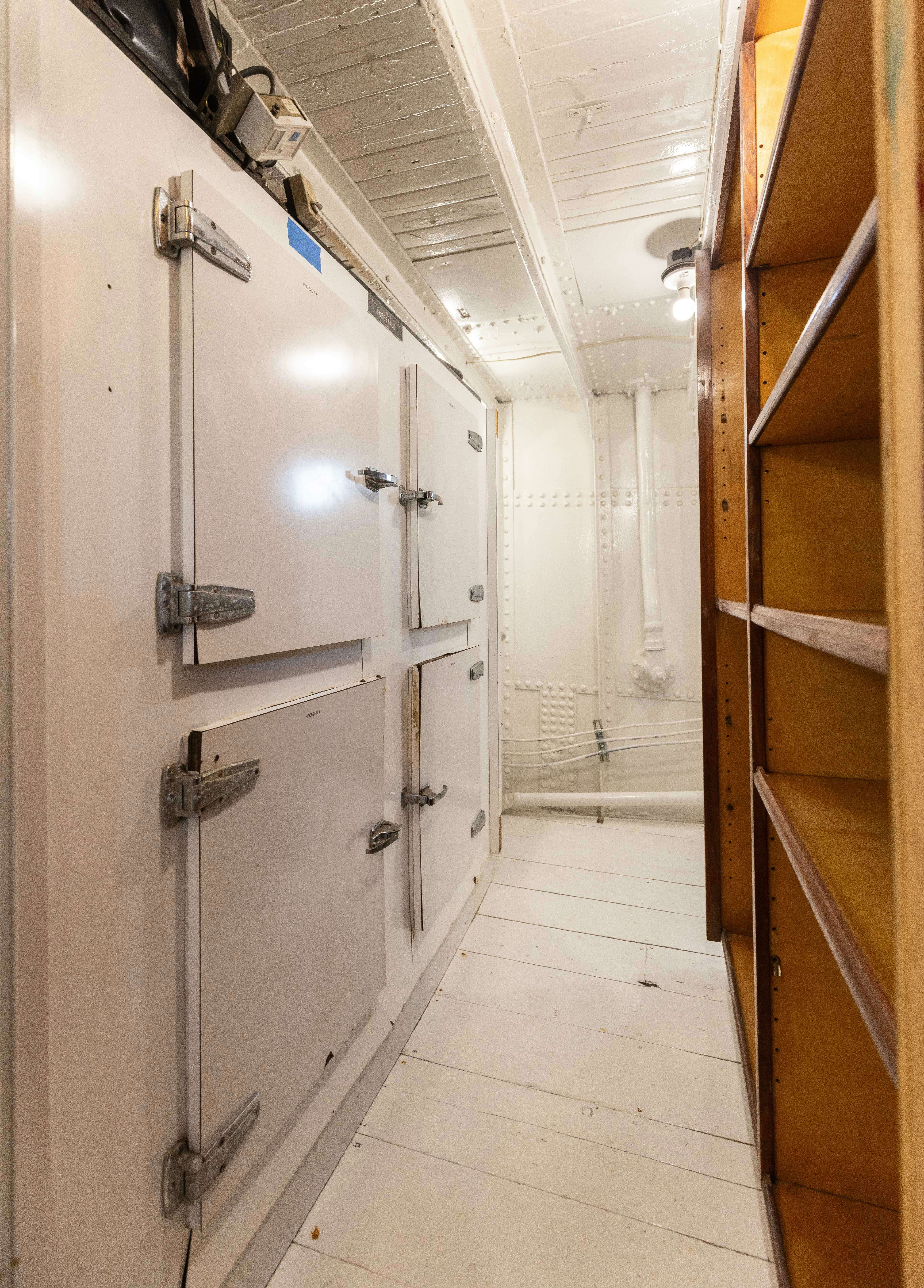 a room with white doors aboard NORTHWIND Yacht for Sale