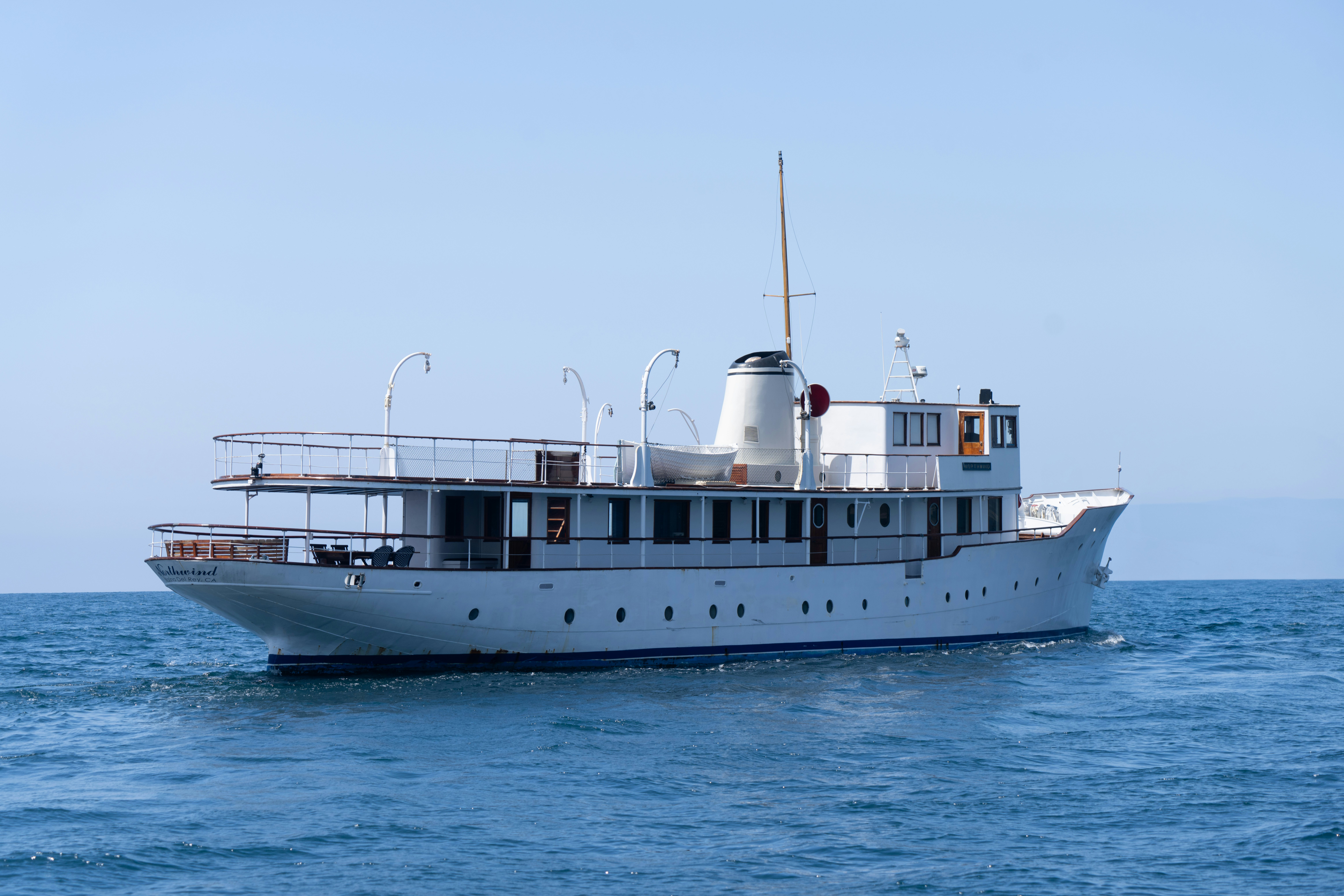 a boat on the water aboard NORTHWIND Yacht for Sale