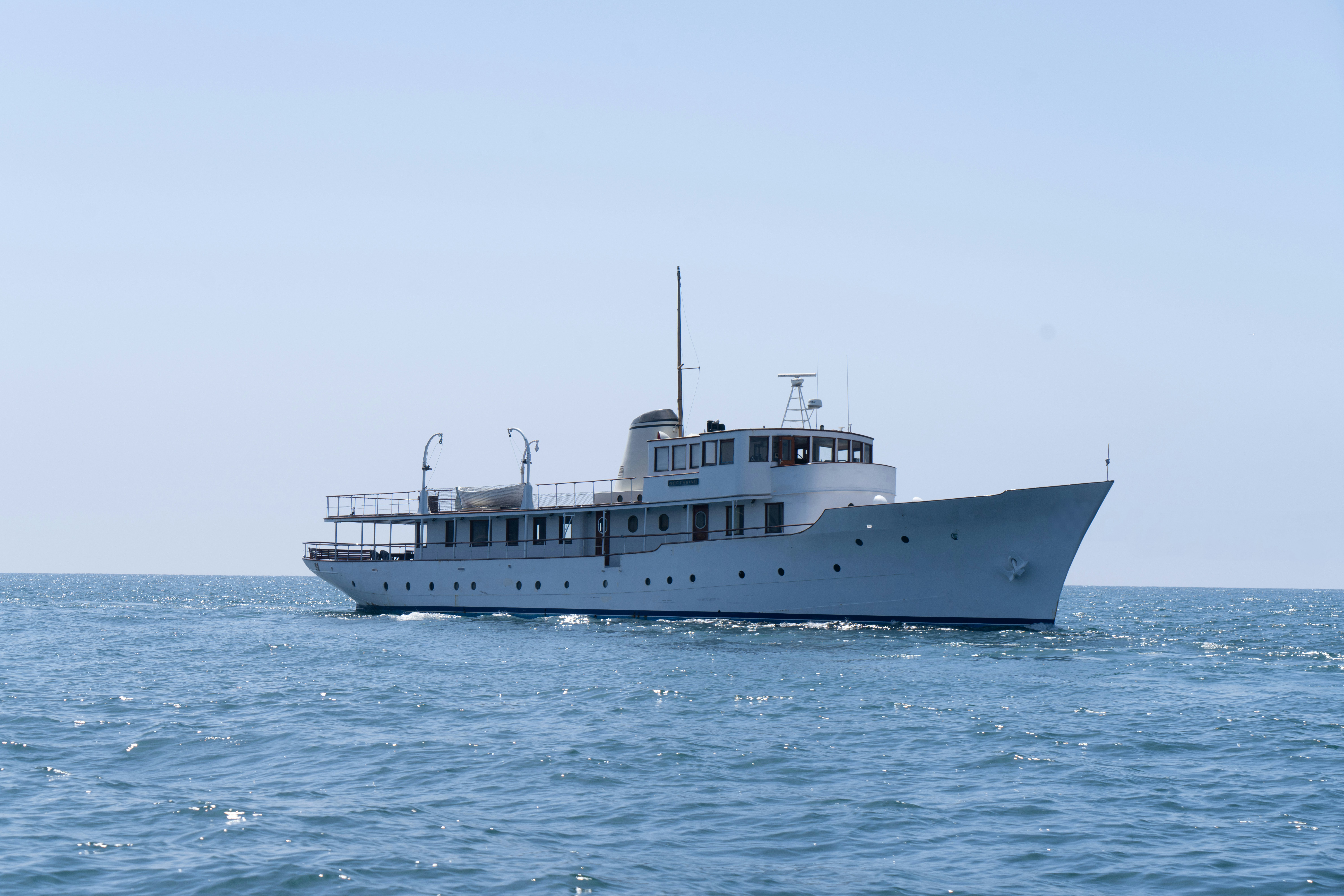 a boat in the water aboard NORTHWIND Yacht for Sale
