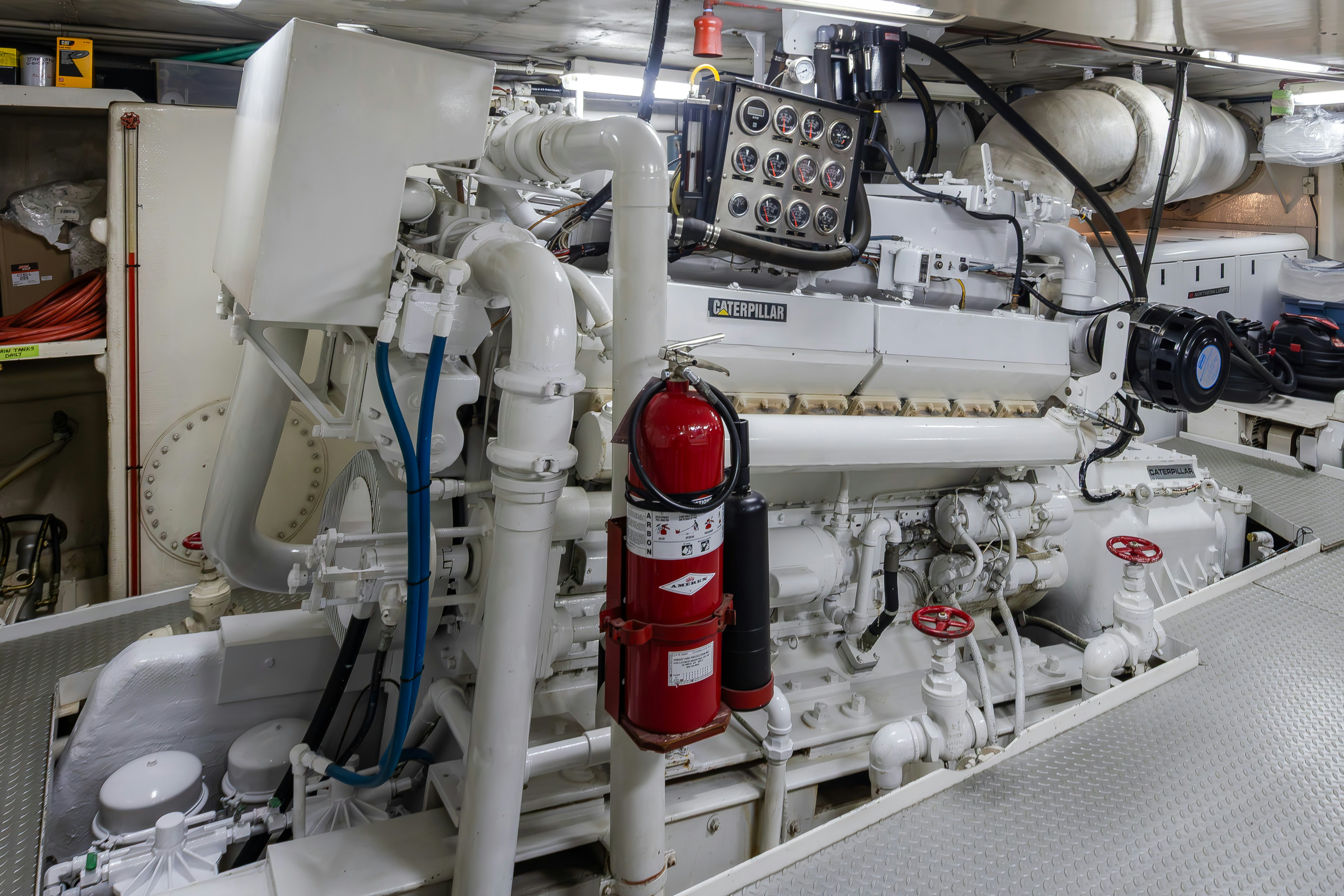 a machine with a red light aboard SILVERADO Yacht for Sale