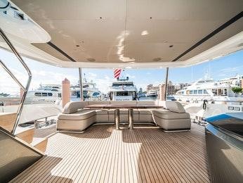 a boat on the water aboard RECORD YEAR Yacht for Charter