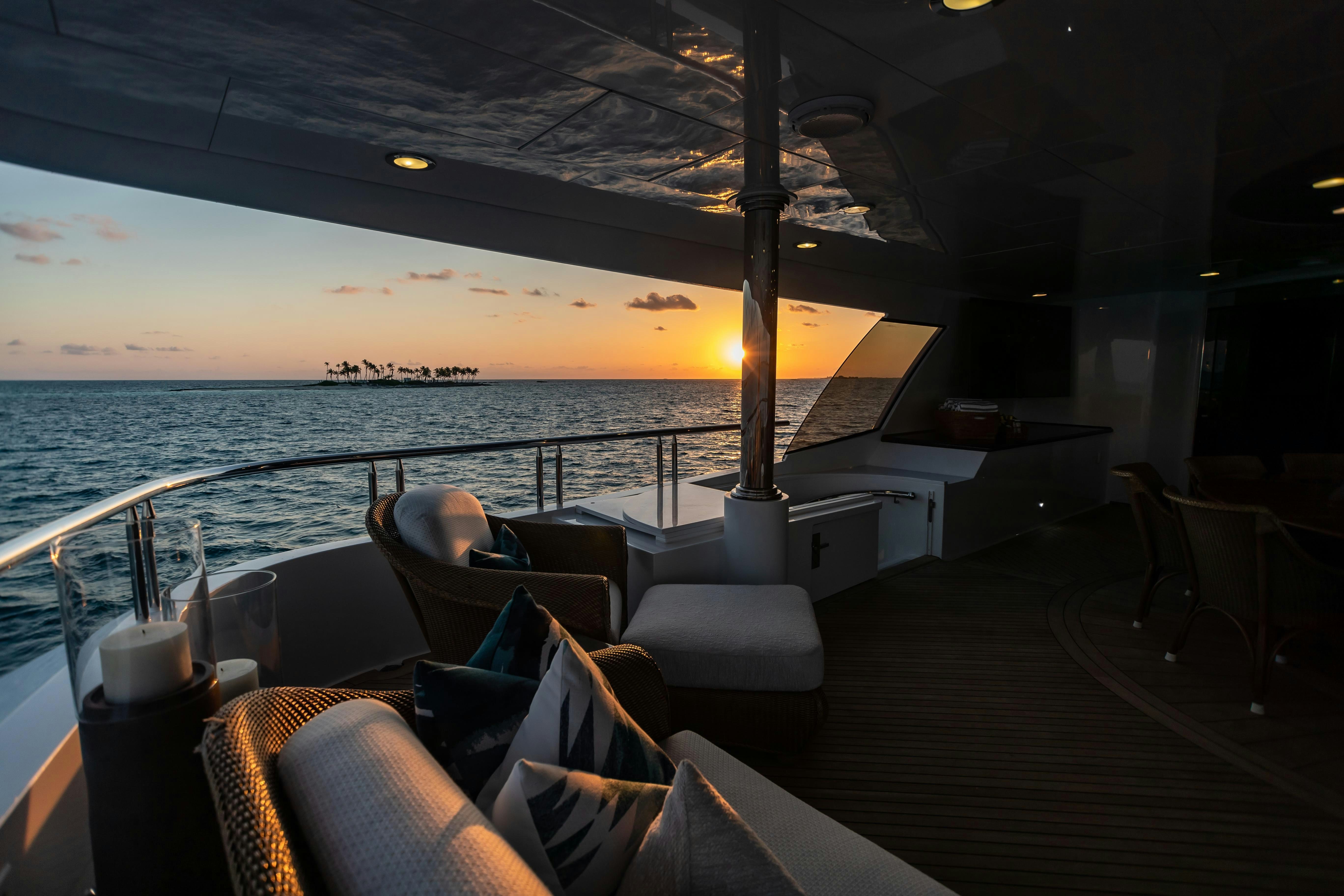 a boat on the water aboard MISS STEPHANIE Yacht for Charter