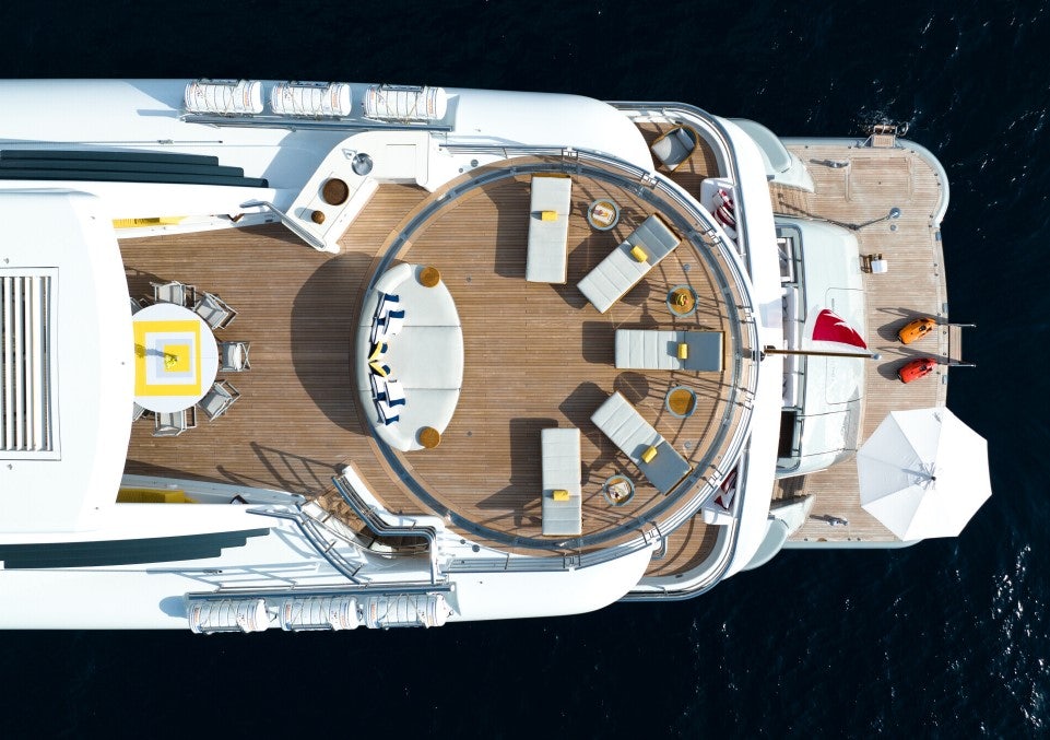 a satellite in space aboard VENTUM MARIS Yacht for Sale