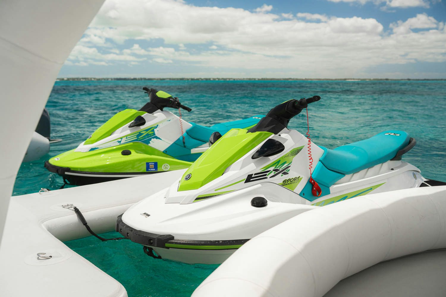 a group of boats on the water aboard NICOLE EVELYN Yacht for Charter