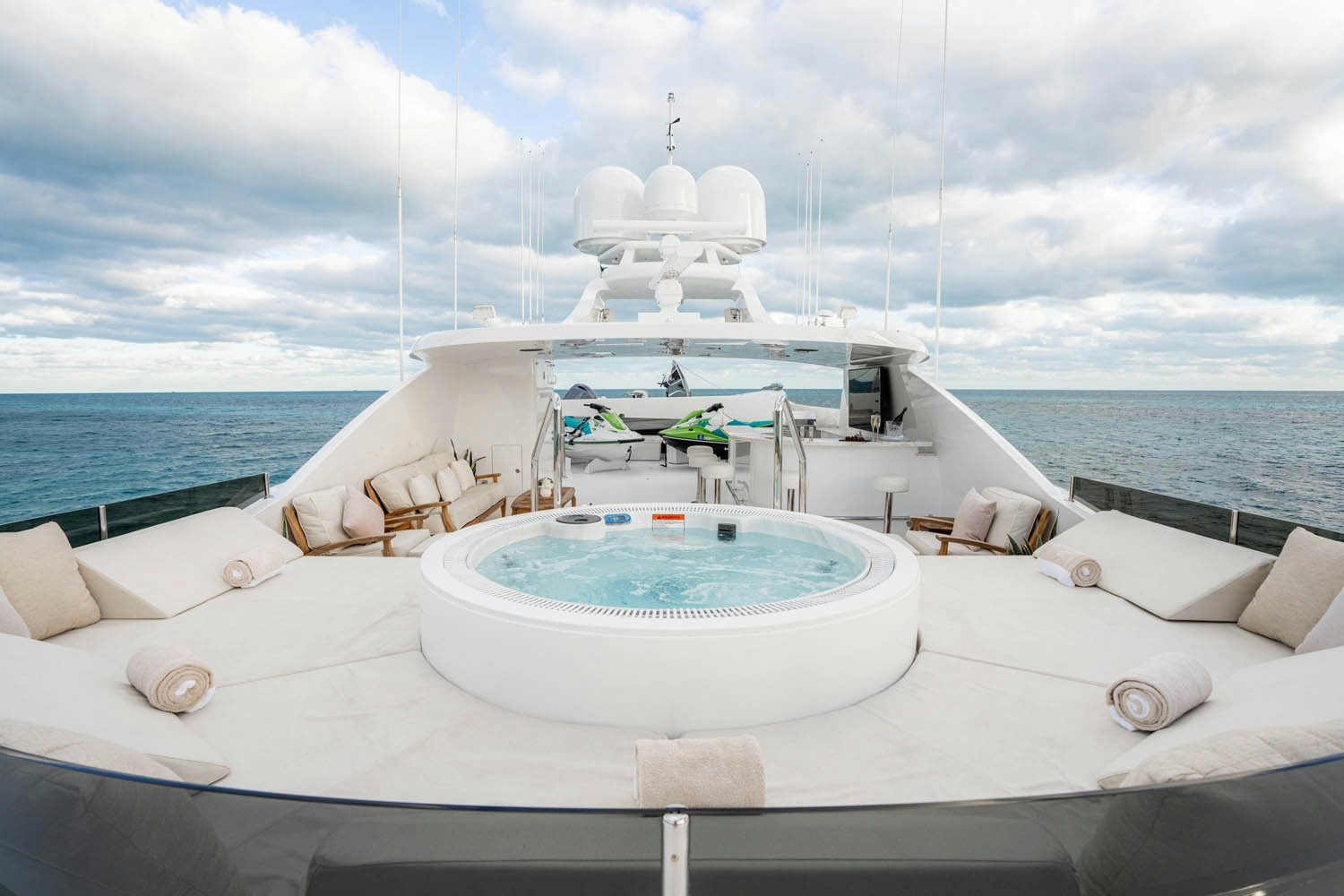 a boat on the water aboard NICOLE EVELYN Yacht for Charter
