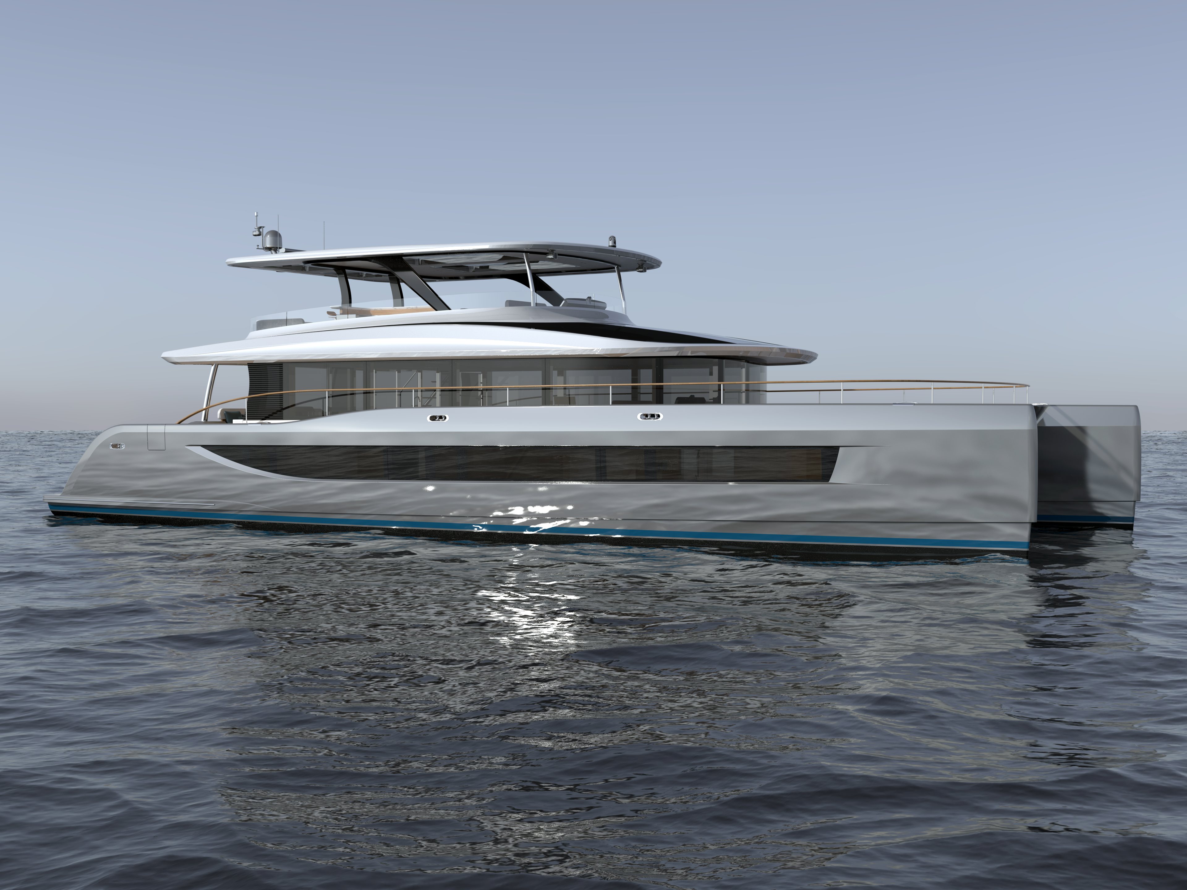 a boat on the water aboard HS 80 Yacht for Sale