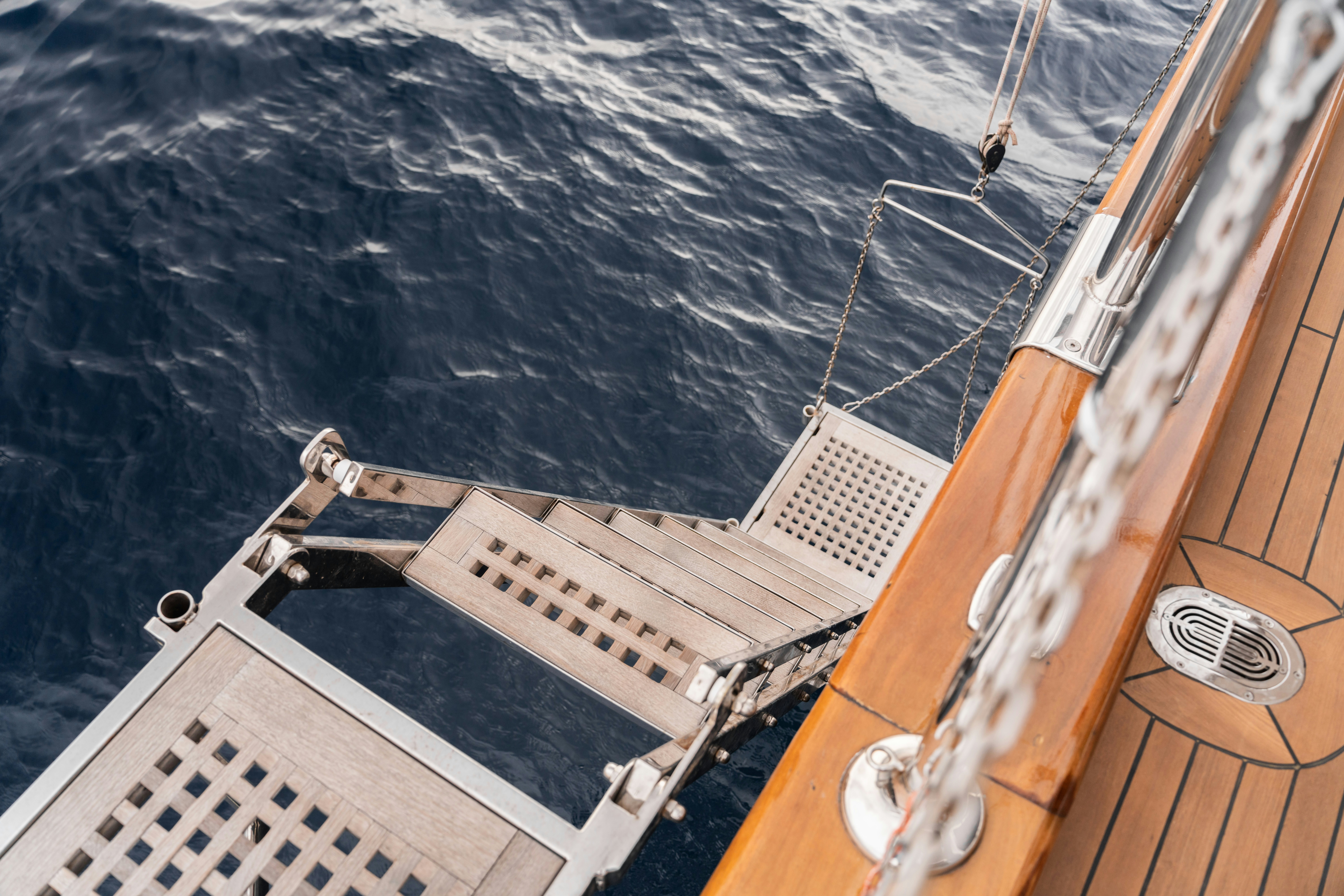a ship on the water aboard LE PIETRE Yacht for Sale