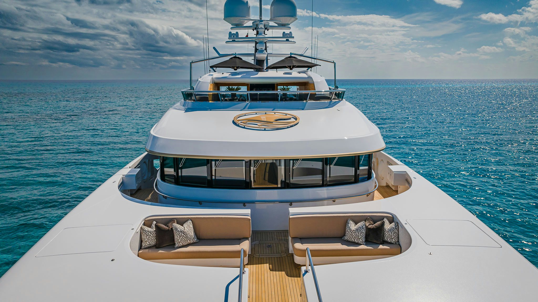 a boat on the water aboard SEALION Yacht for Charter