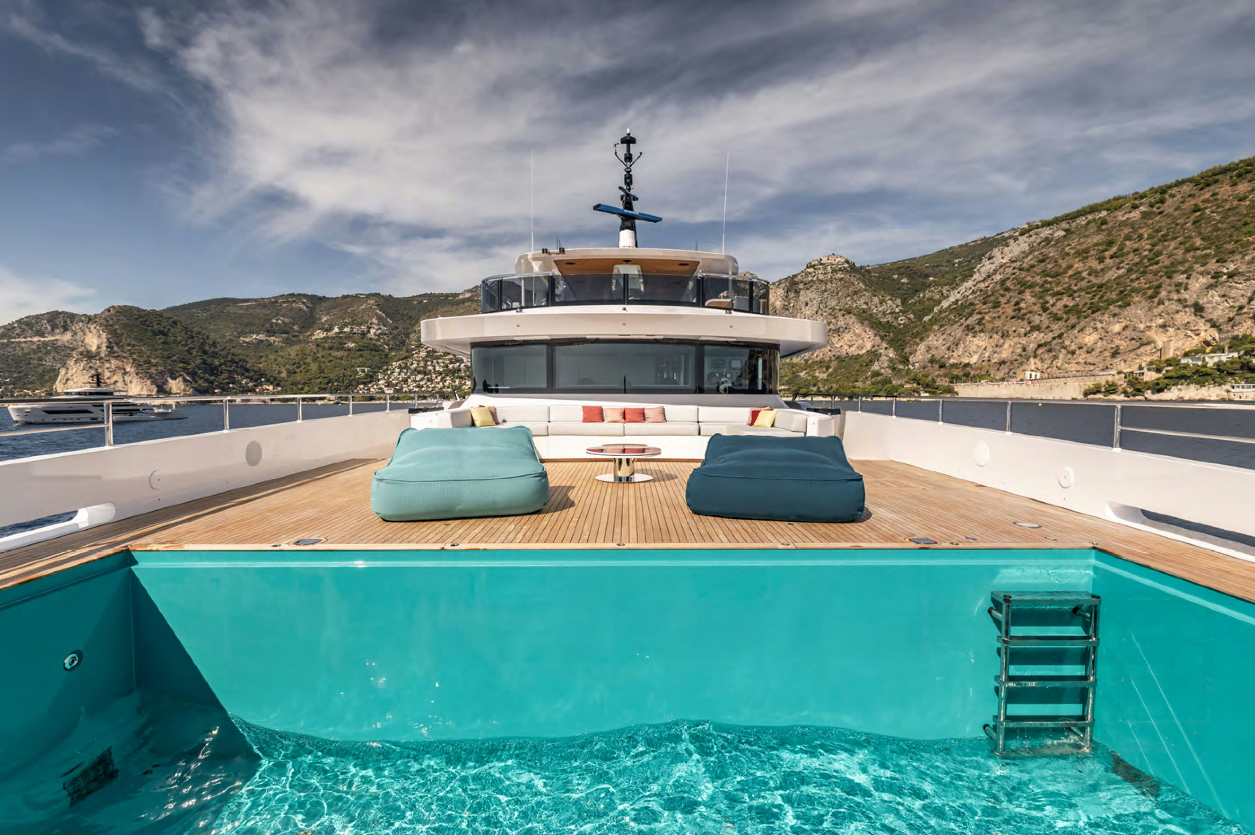 a boat on a dock aboard FELICITA Yacht for Charter