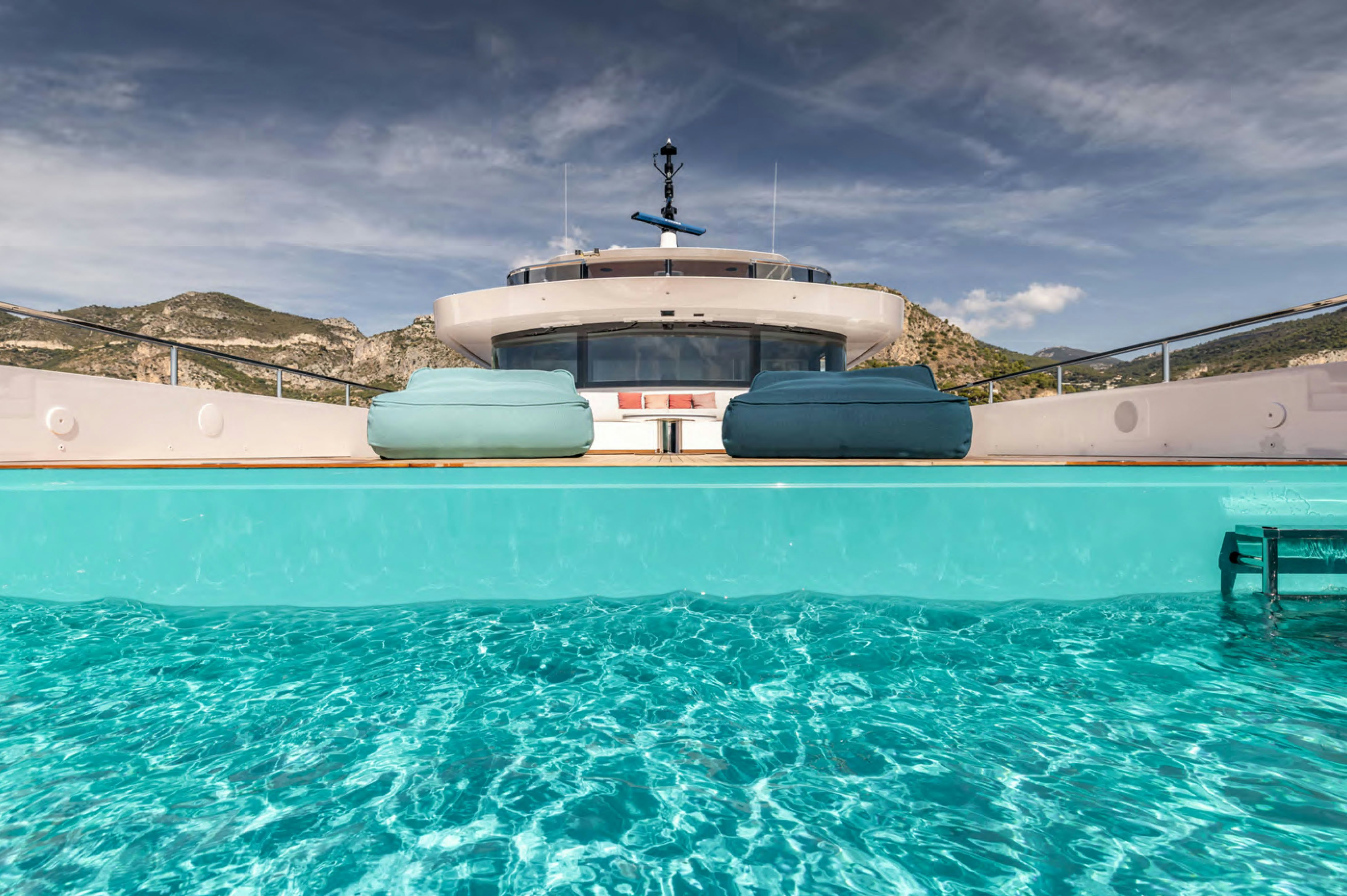 a boat in the water aboard FELICITA Yacht for Charter