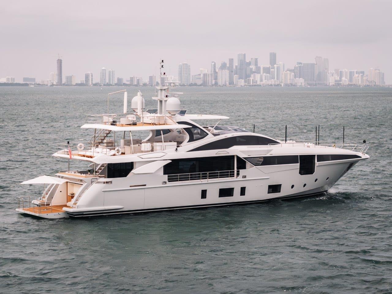 a boat in the water aboard AMICO Yacht for Sale
