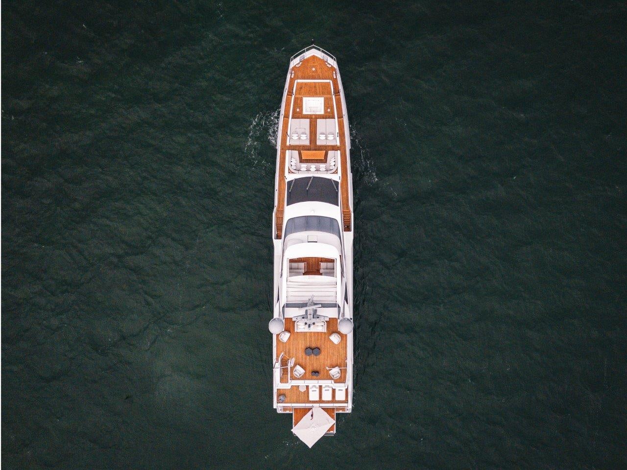 a boat on the water aboard AMICO Yacht for Sale