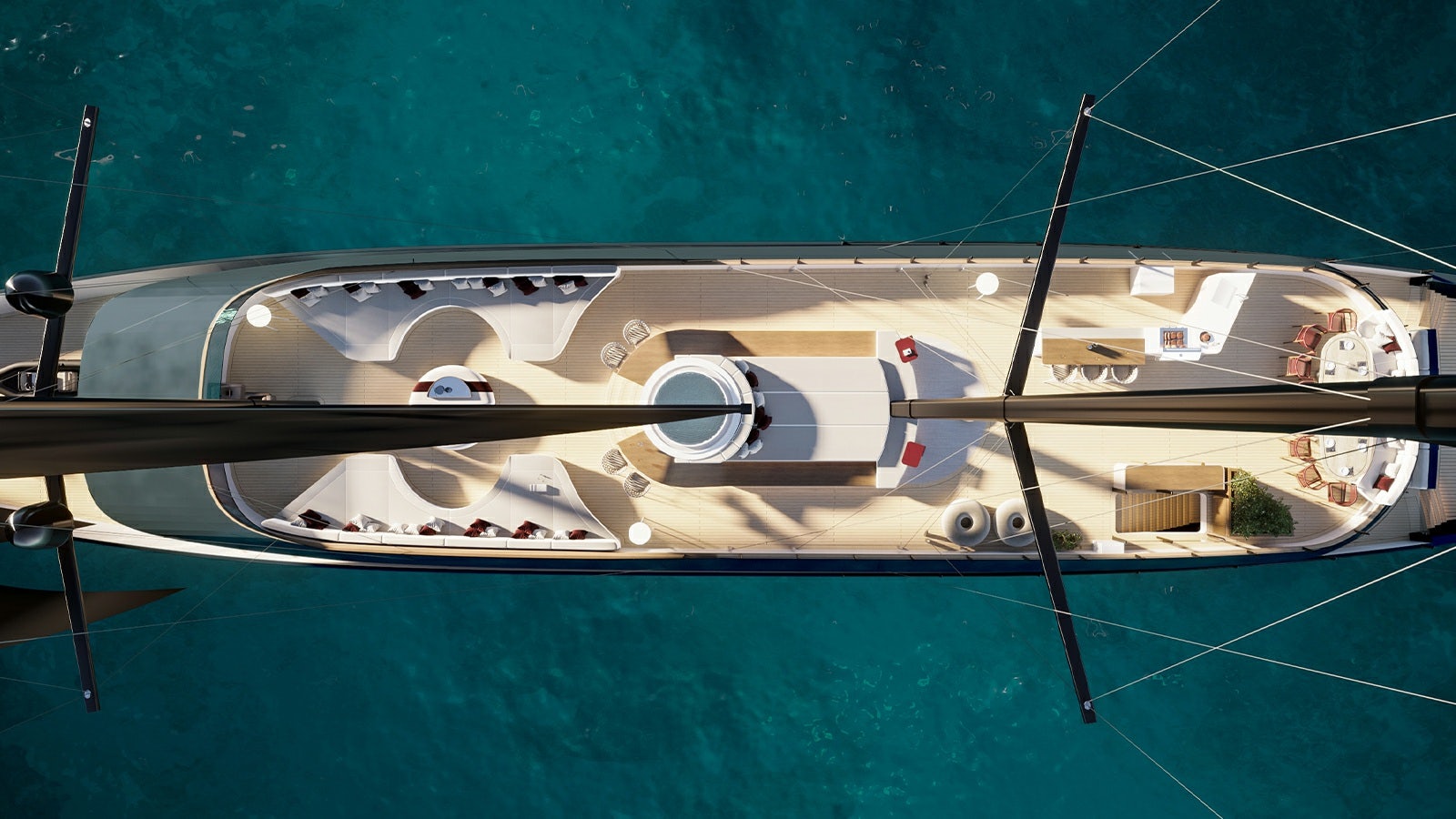 a boat on the water aboard REPOSADO Yacht for Charter