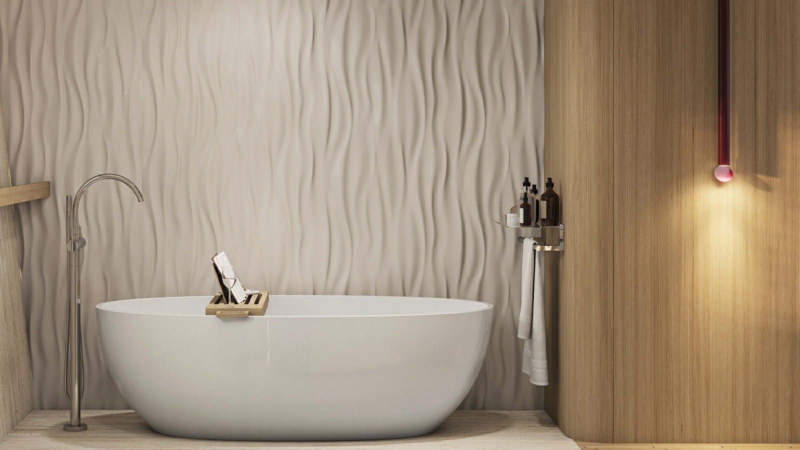 a bathtub with a sink aboard REPOSADO Yacht for Charter