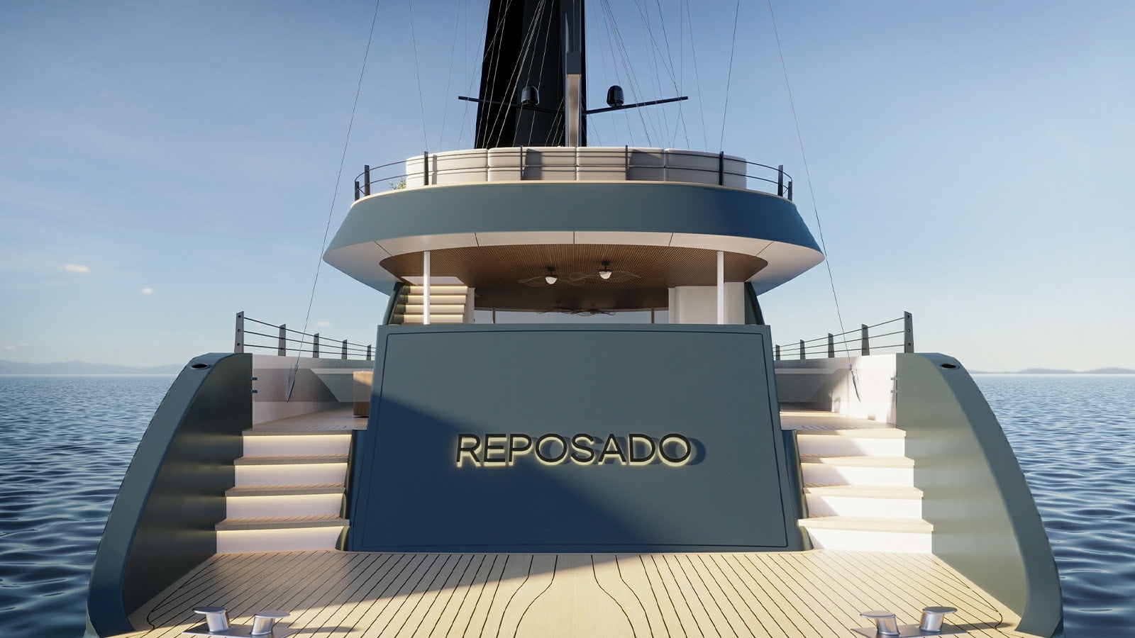 a boat on the water aboard REPOSADO Yacht for Charter