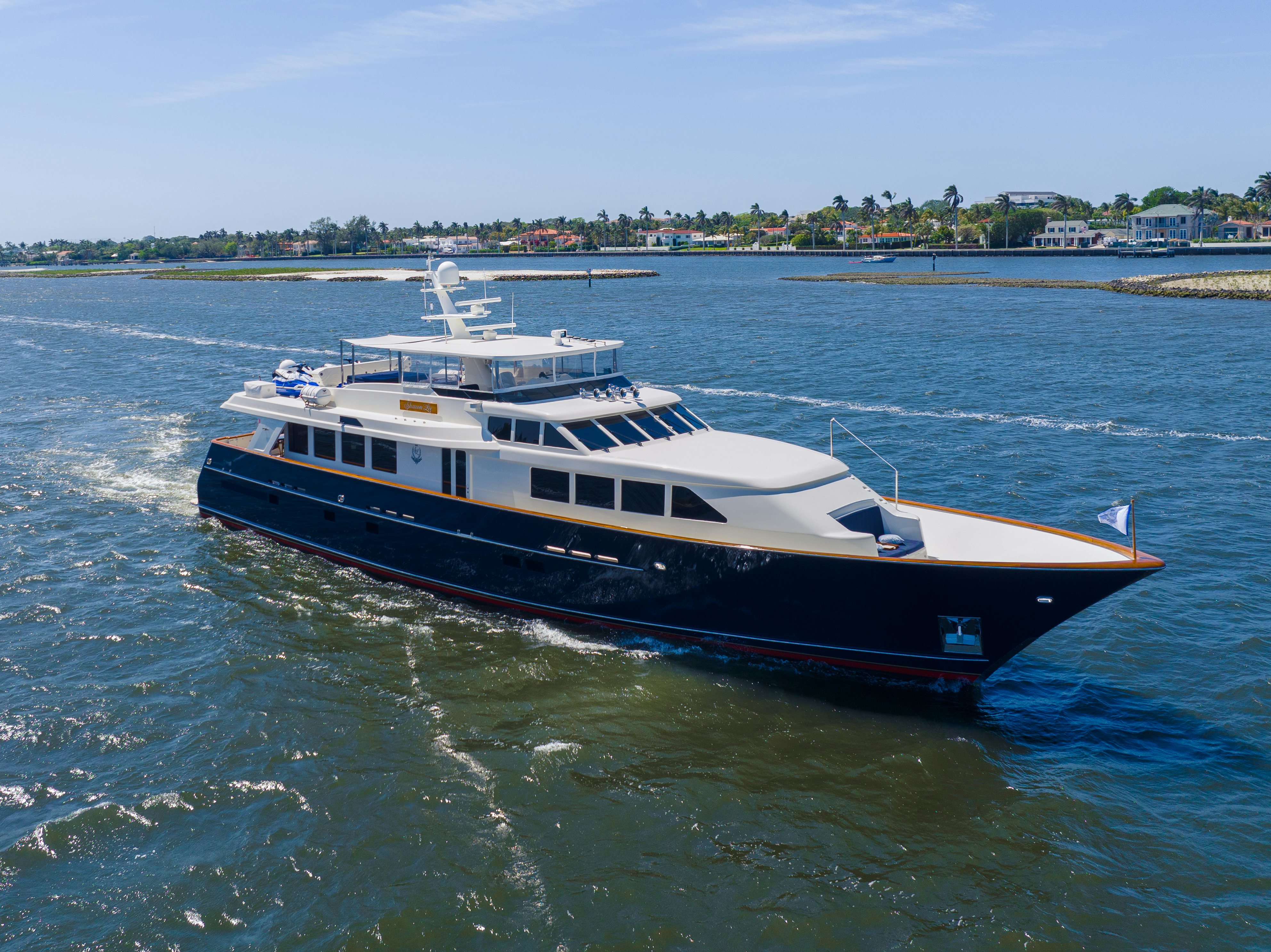 a boat on the water aboard SHARON LEE Yacht for Sale