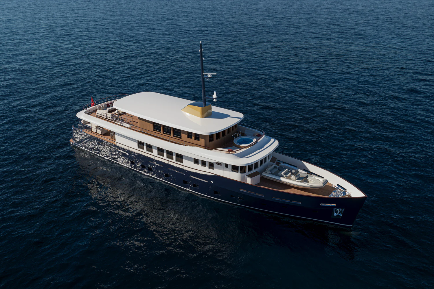 a boat in the water aboard NUMARINE 38XPC Yacht for Sale