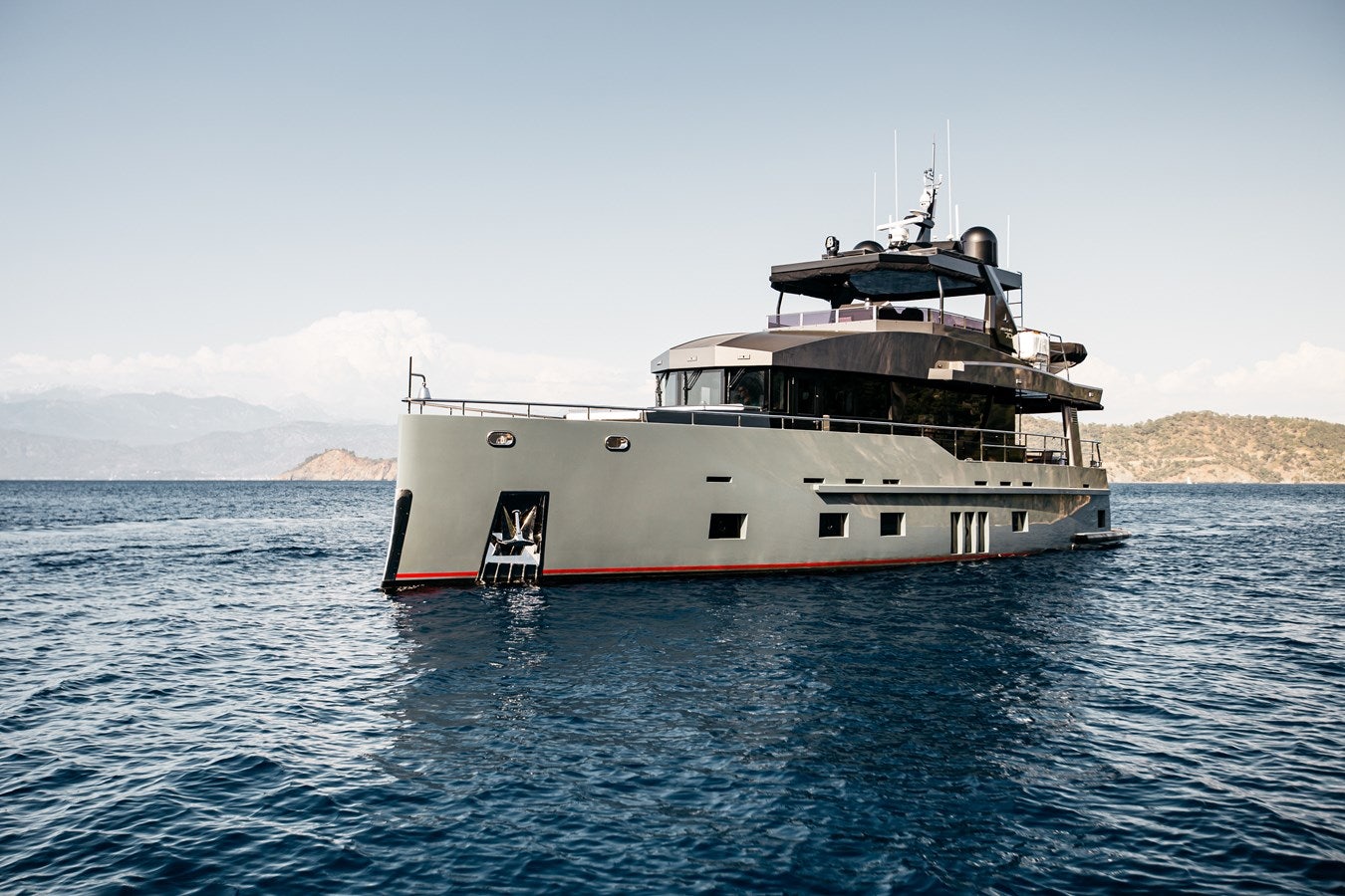 a boat in the water aboard LEVANNA Yacht for Sale