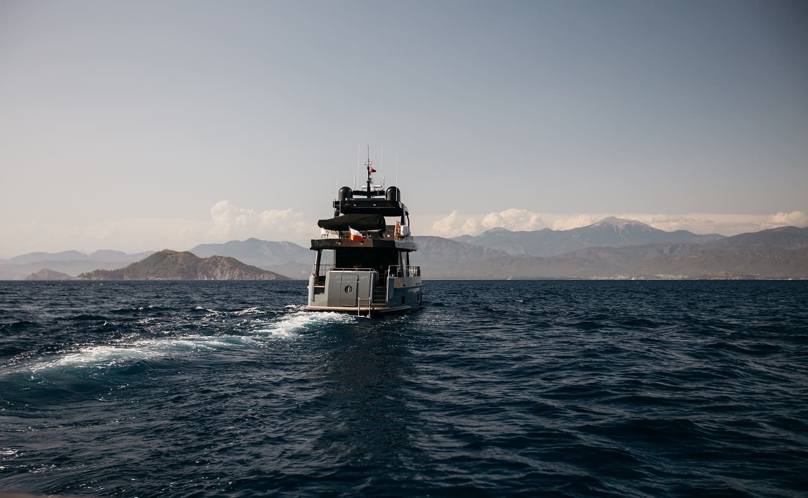 a boat on the water aboard LEVANNA Yacht for Sale