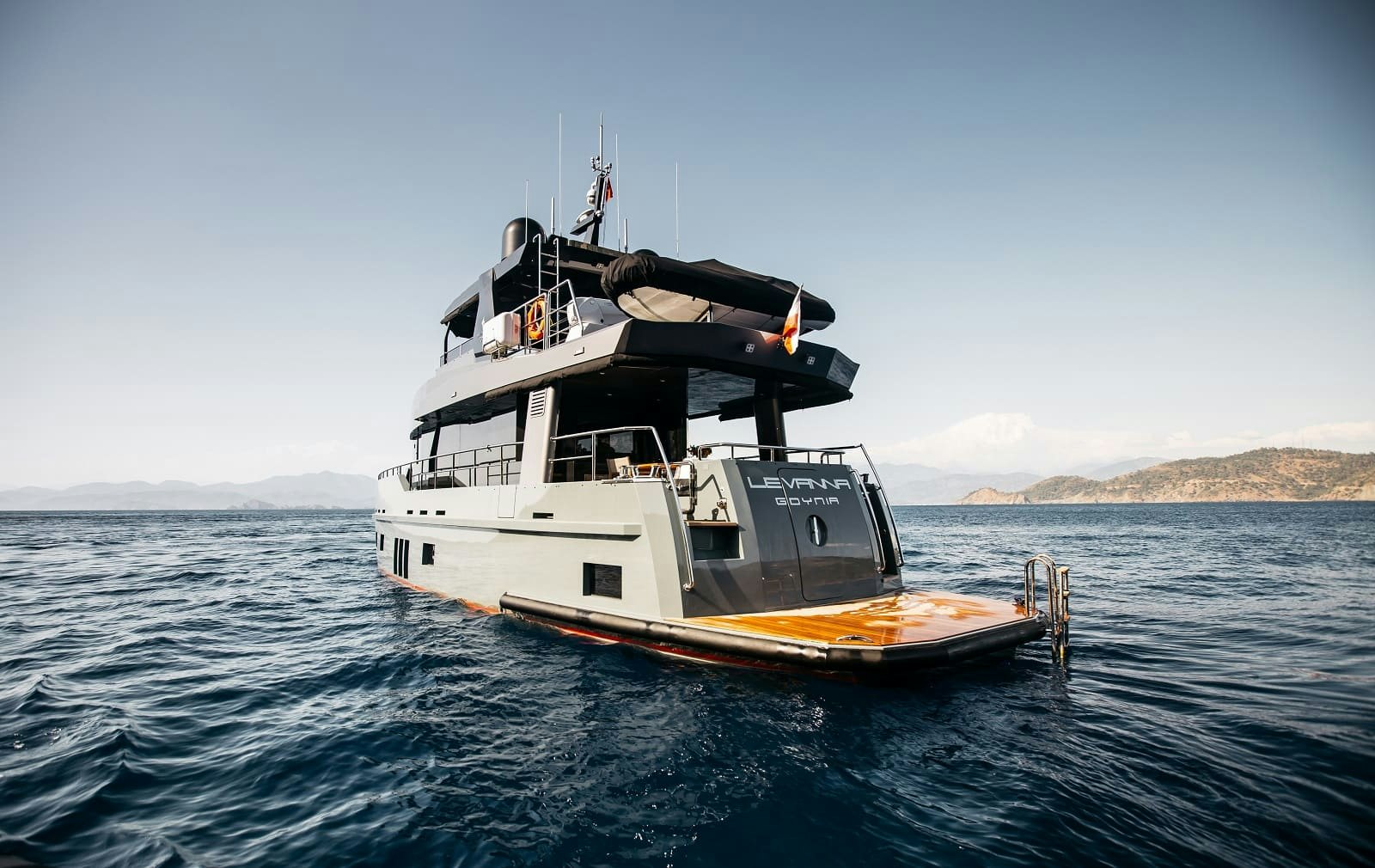 a boat in the water aboard LEVANNA Yacht for Sale