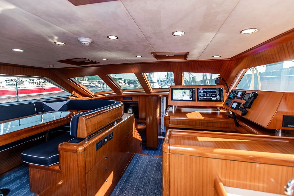 inside of a vehicle aboard CABOCHON Yacht for Sale