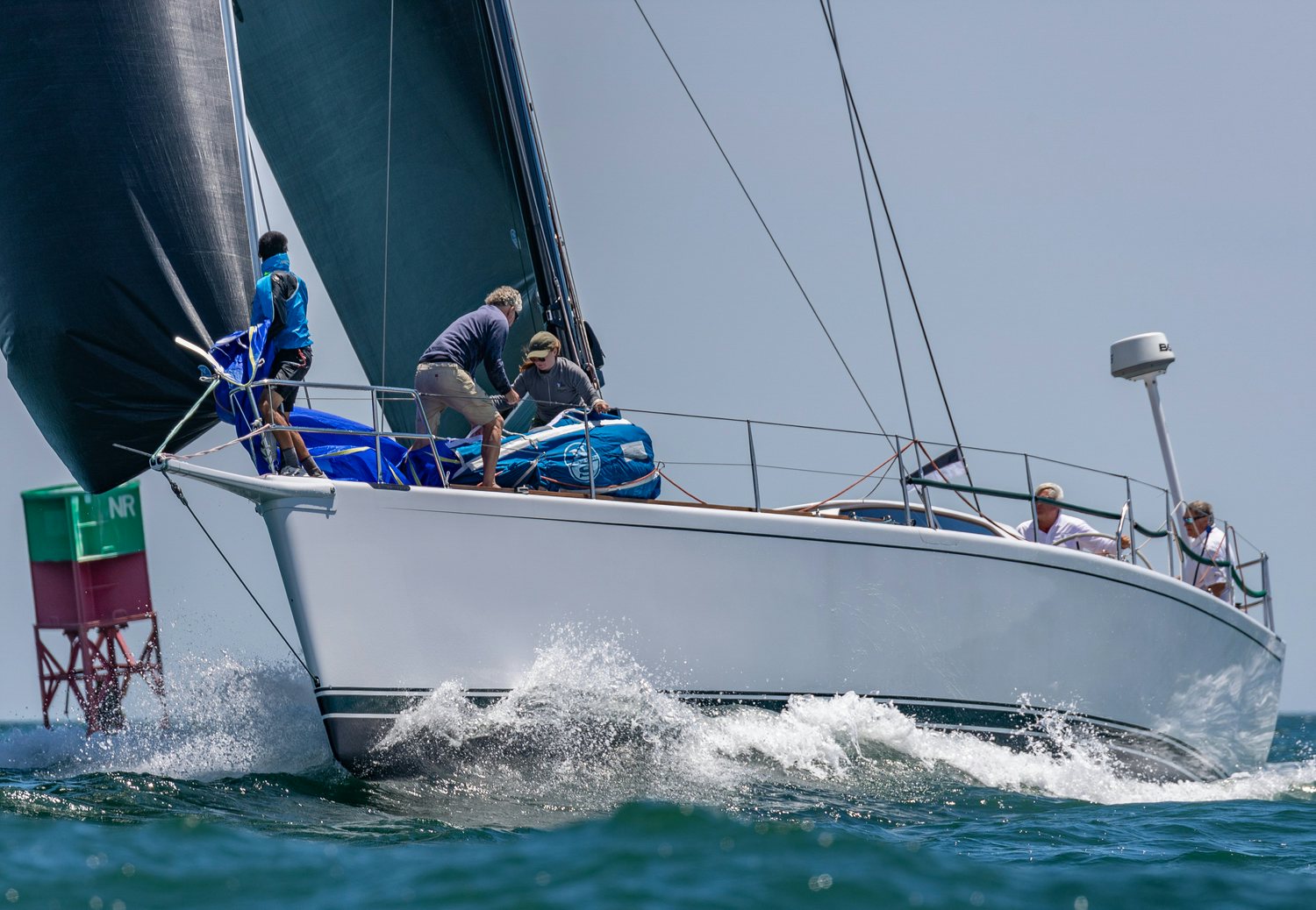 a group of people on a boat aboard LAURA Yacht for Sale