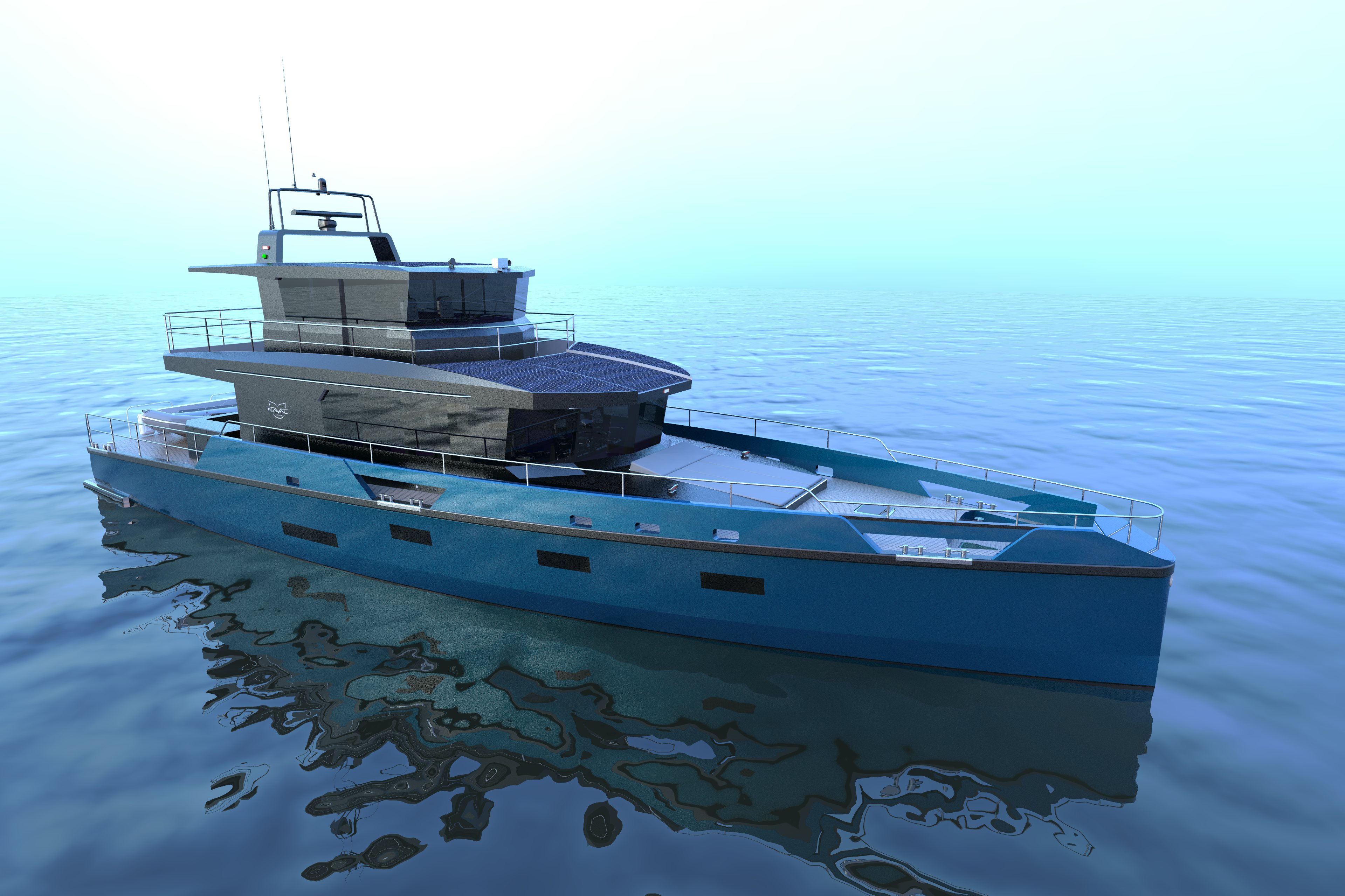 a boat on the water aboard XPM85 Yacht for Sale