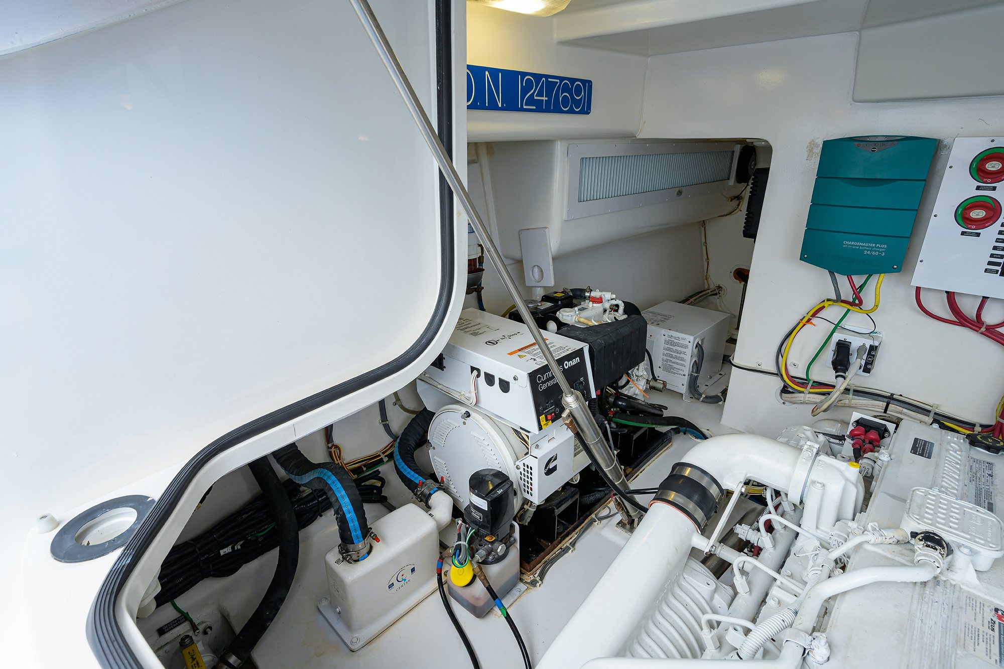 close-up of a machine aboard GALENE Yacht for Sale