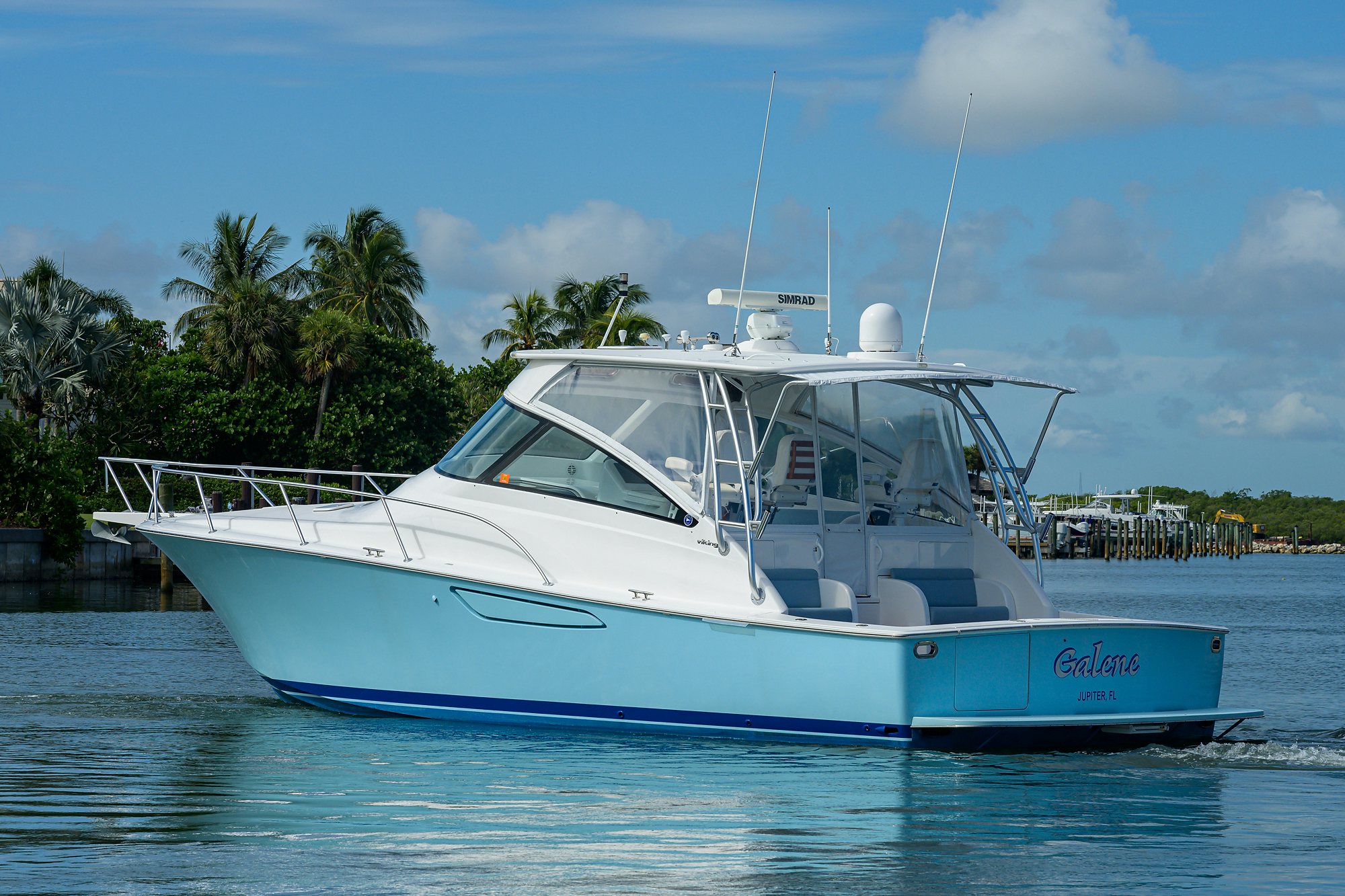 a boat on the water aboard GALENE Yacht for Sale