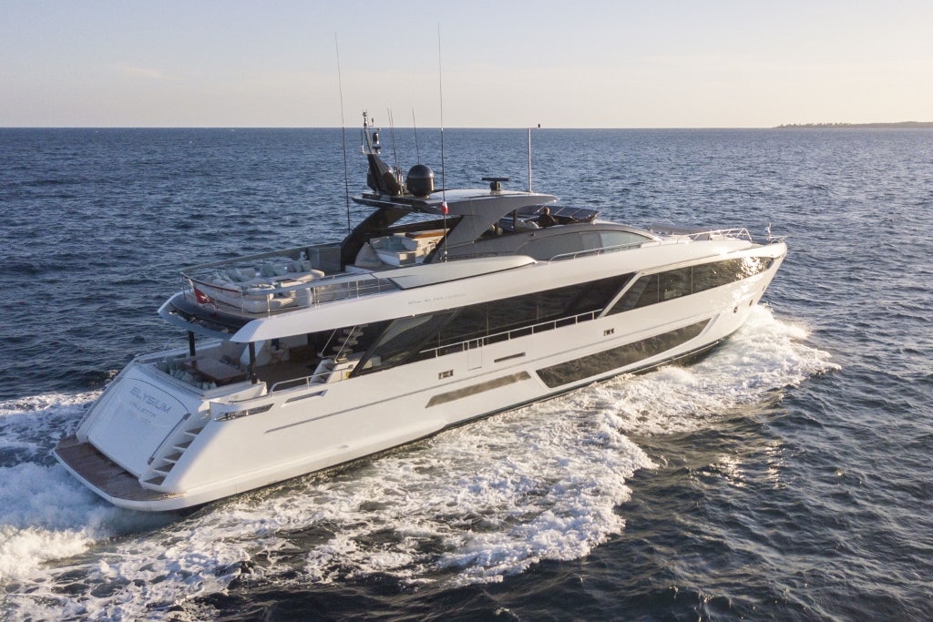 a boat on the water aboard ELYSIUM I Yacht for Sale