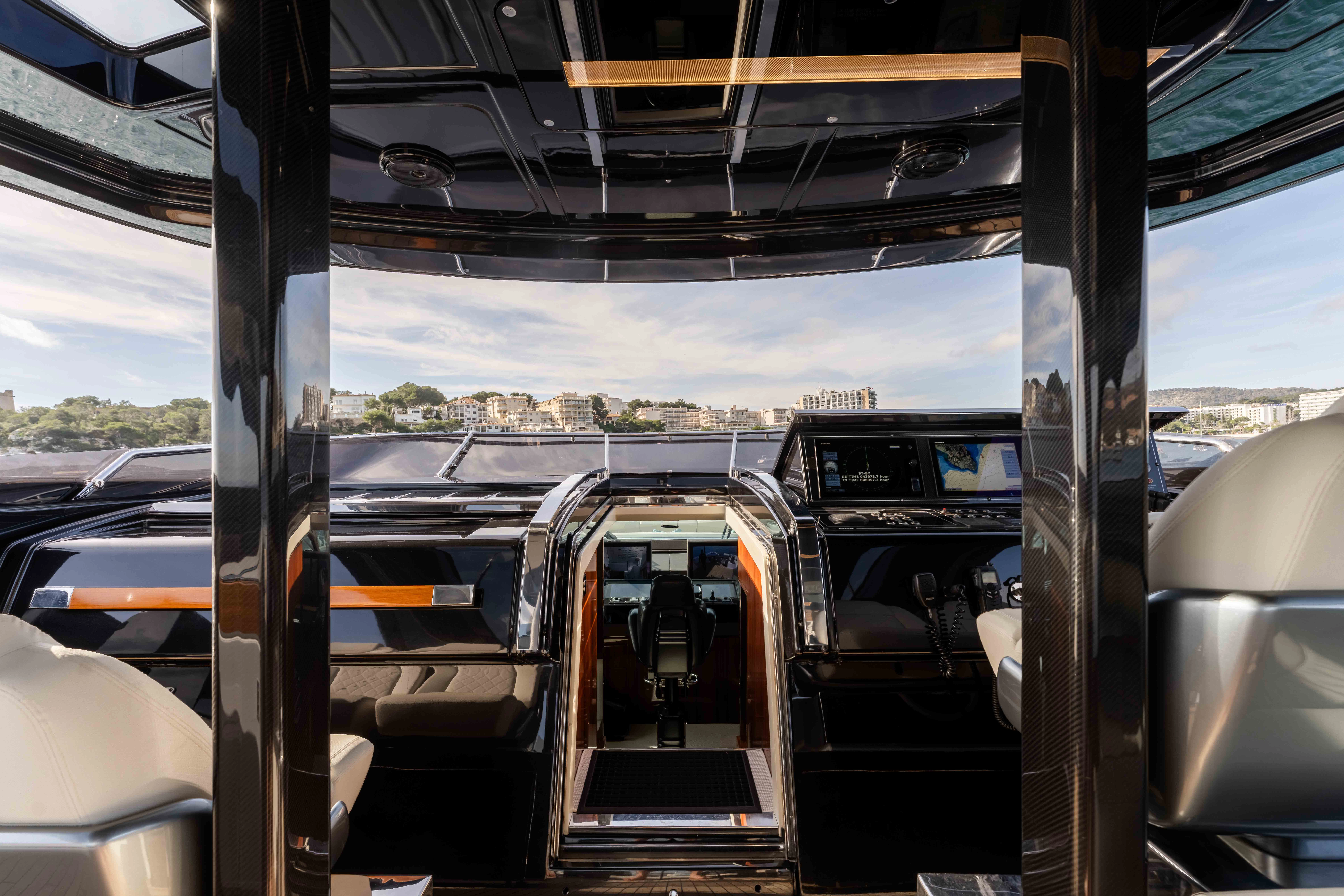 inside of a bus aboard ELYSIUM I Yacht for Sale