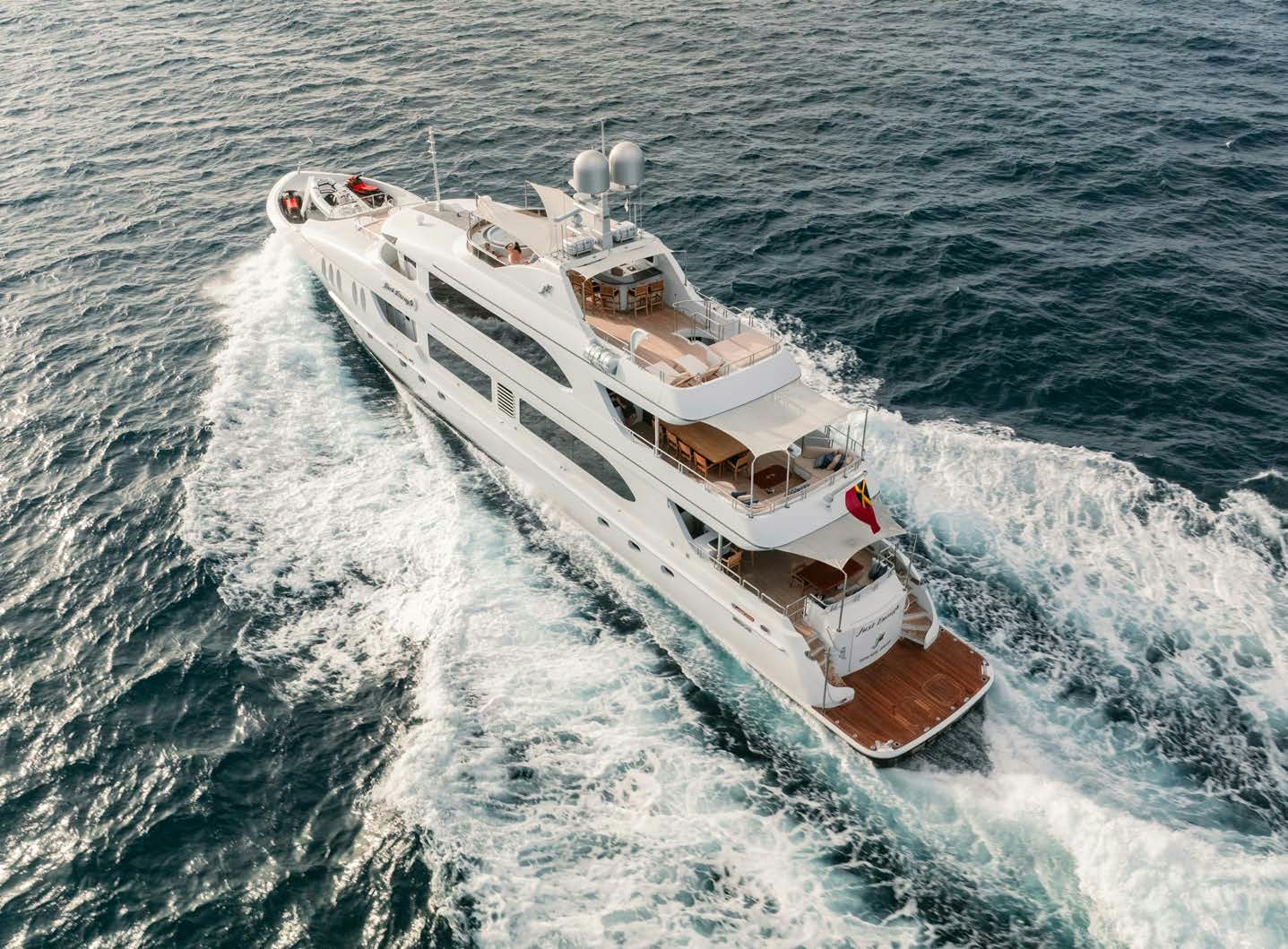 a ship in the water aboard JUST ENOUGH Yacht for Charter
