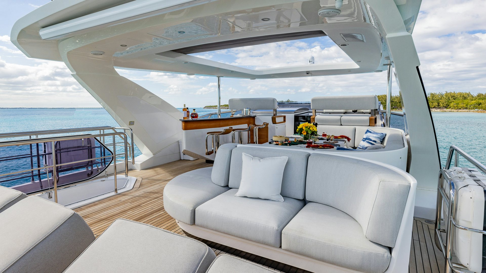 a boat on the water aboard PIER PRESSURE Yacht for Charter