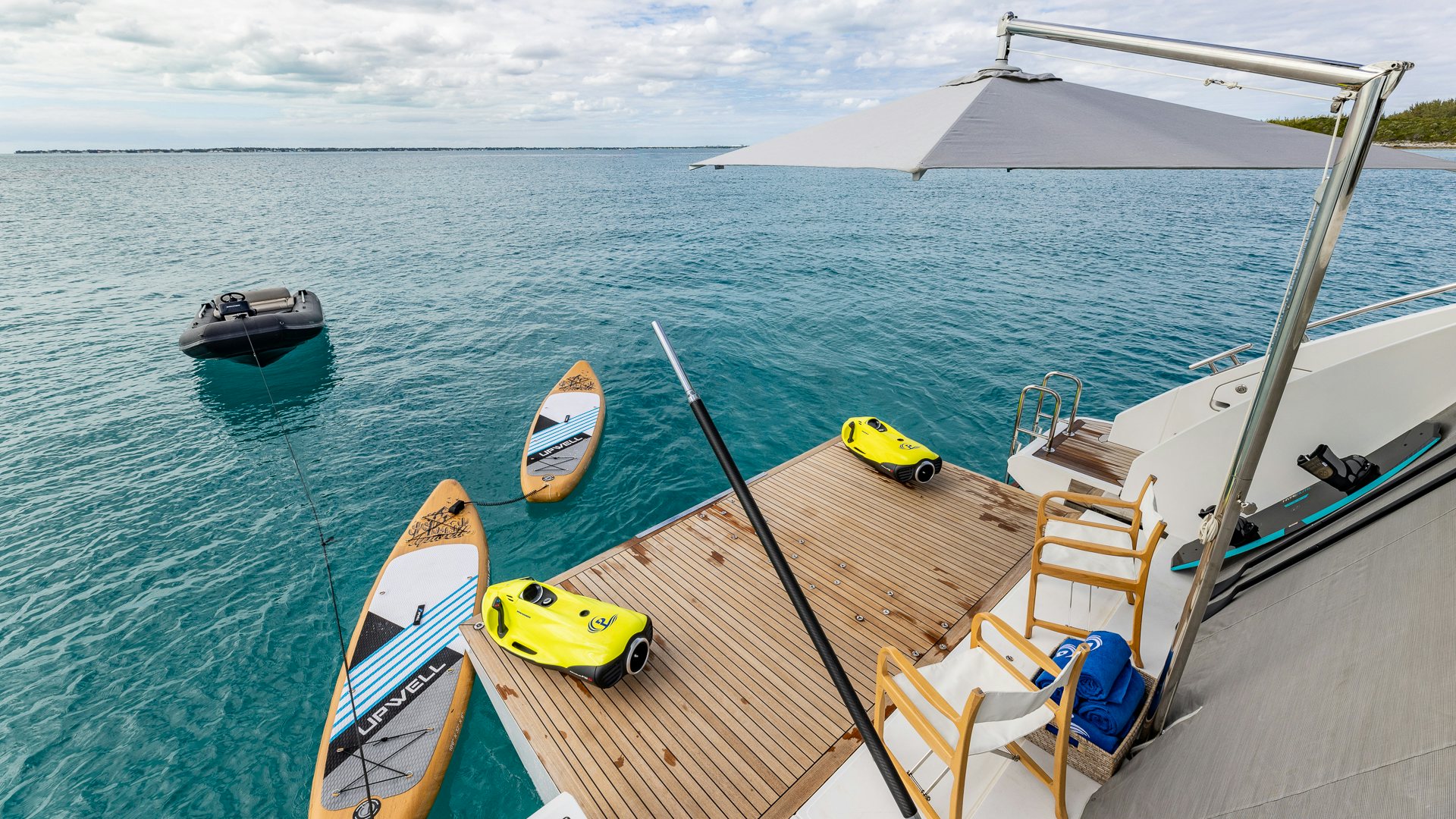 a boat on the water aboard PIER PRESSURE Yacht for Charter