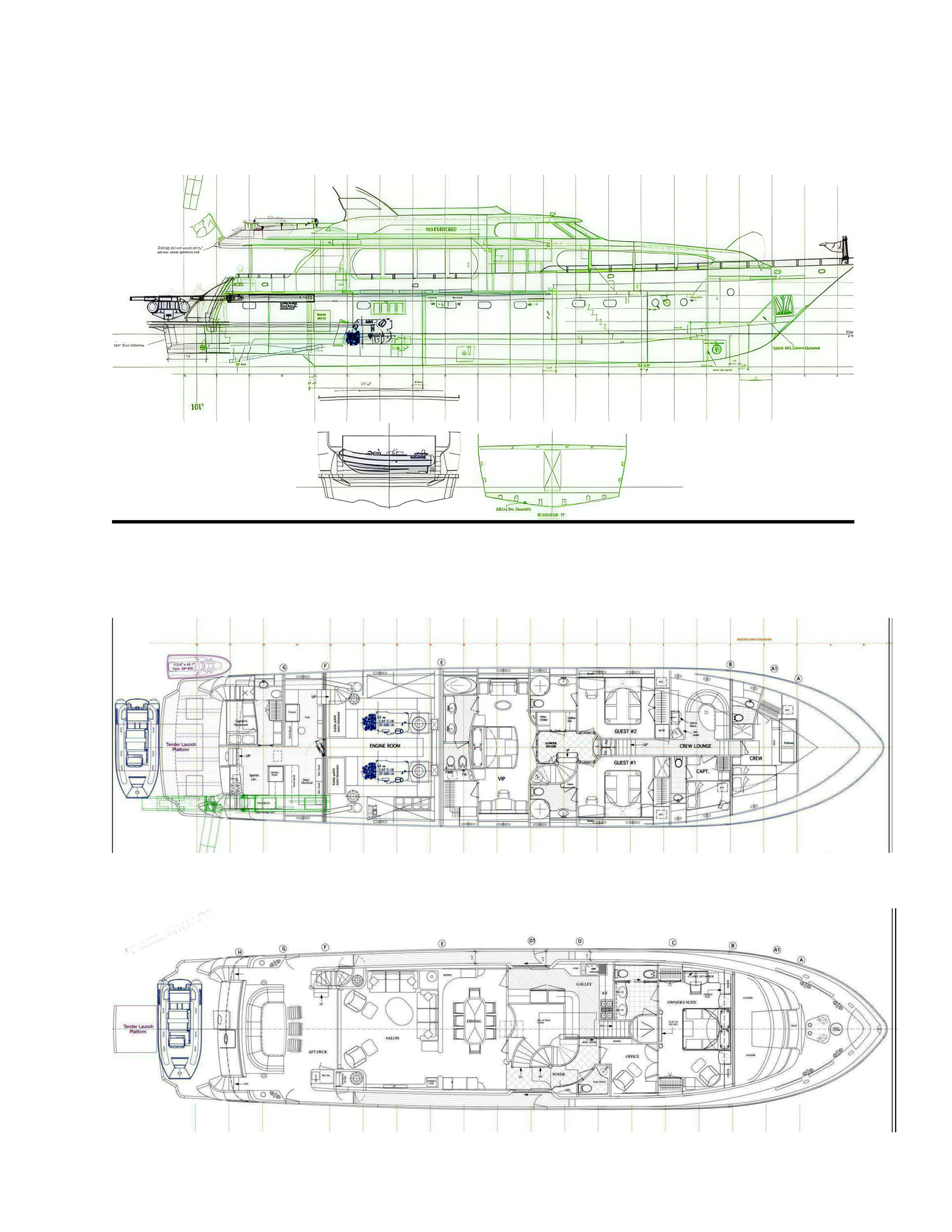 diagram aboard MARBELLA IV Yacht for Sale