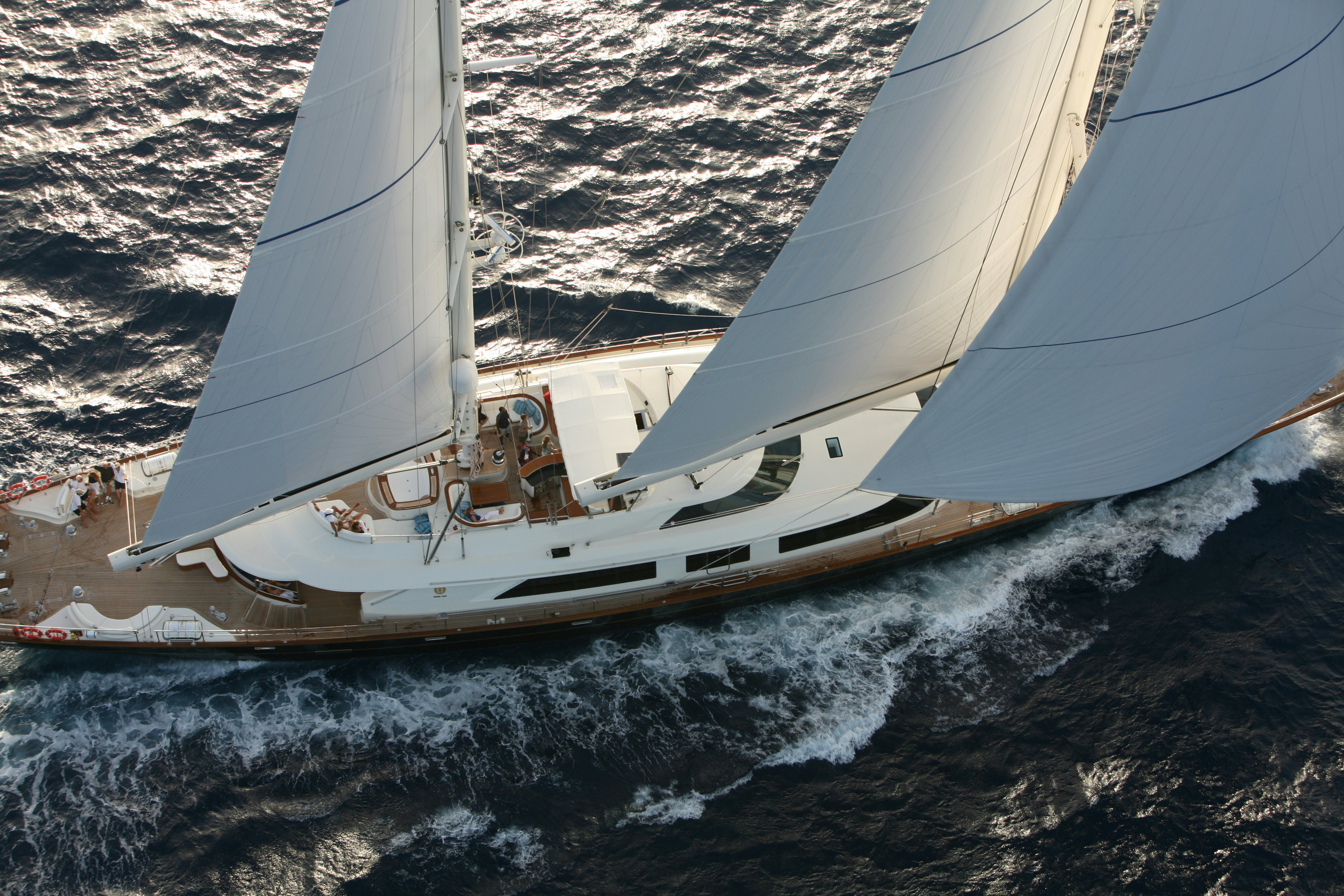 a sailboat on the water aboard TAMSEN Yacht for Sale