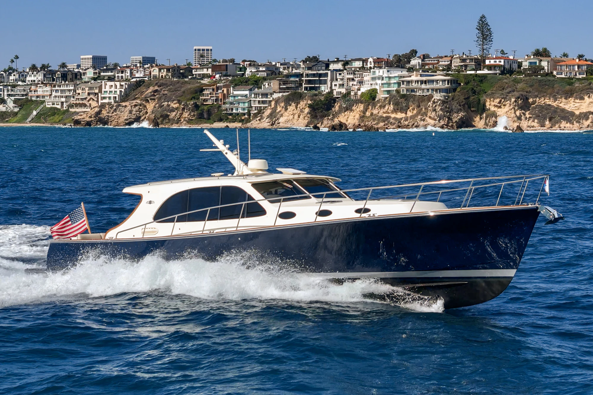 a boat on the water aboard PIPE DREAM Yacht for Sale