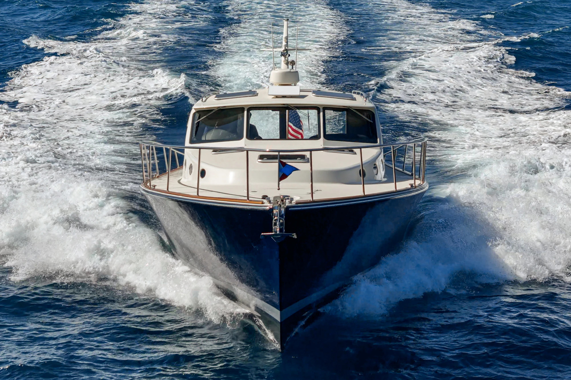 a boat in the water aboard PIPE DREAM Yacht for Sale