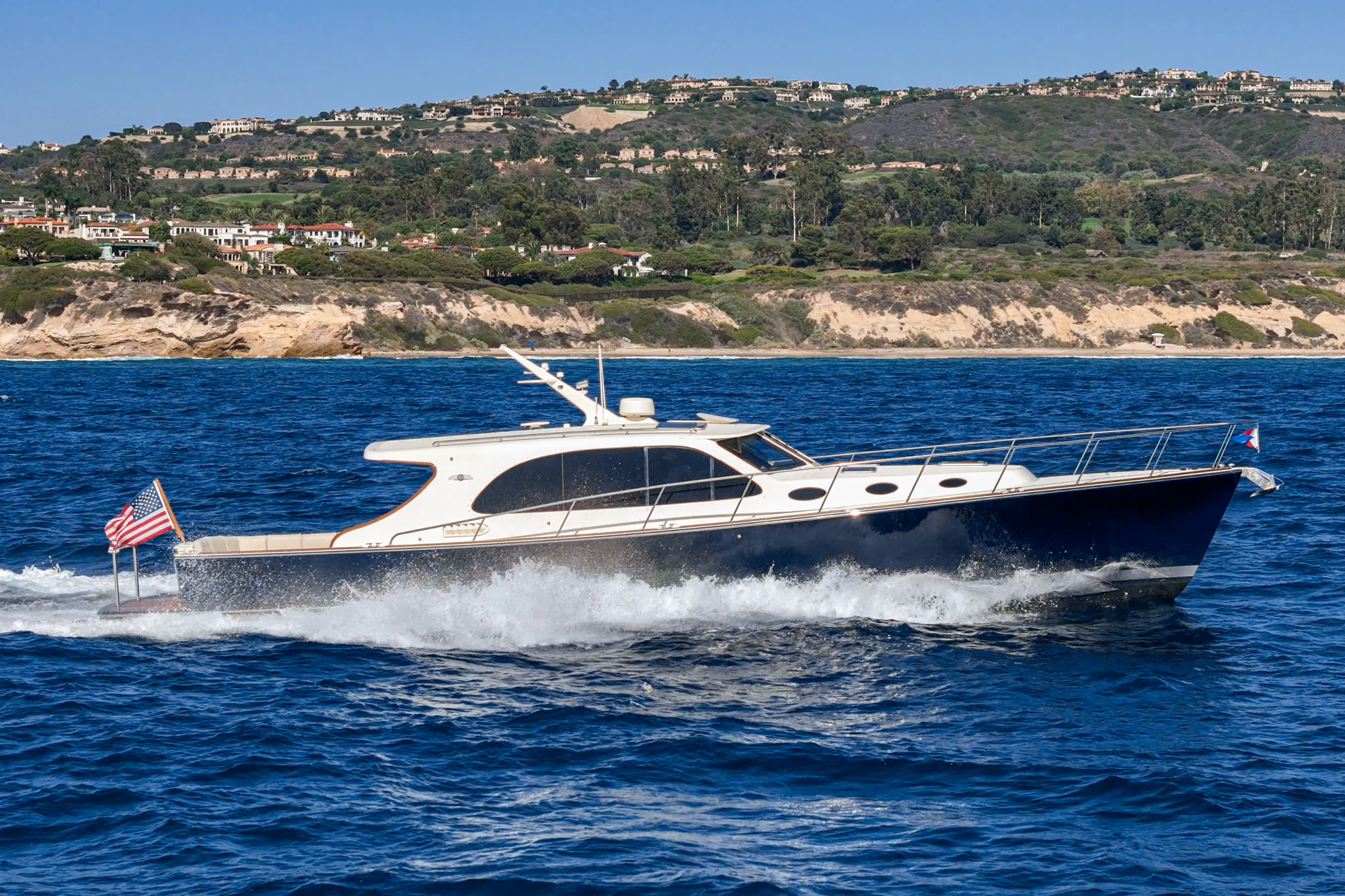 a boat on the water aboard PIPE DREAM Yacht for Sale