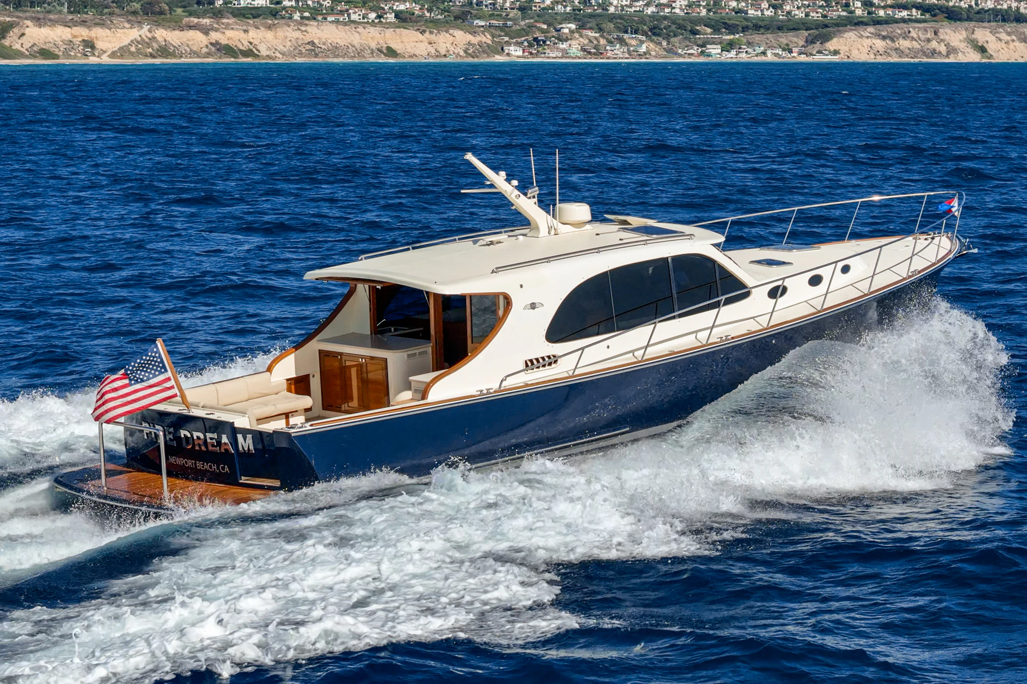 a boat on the water aboard PIPE DREAM Yacht for Sale