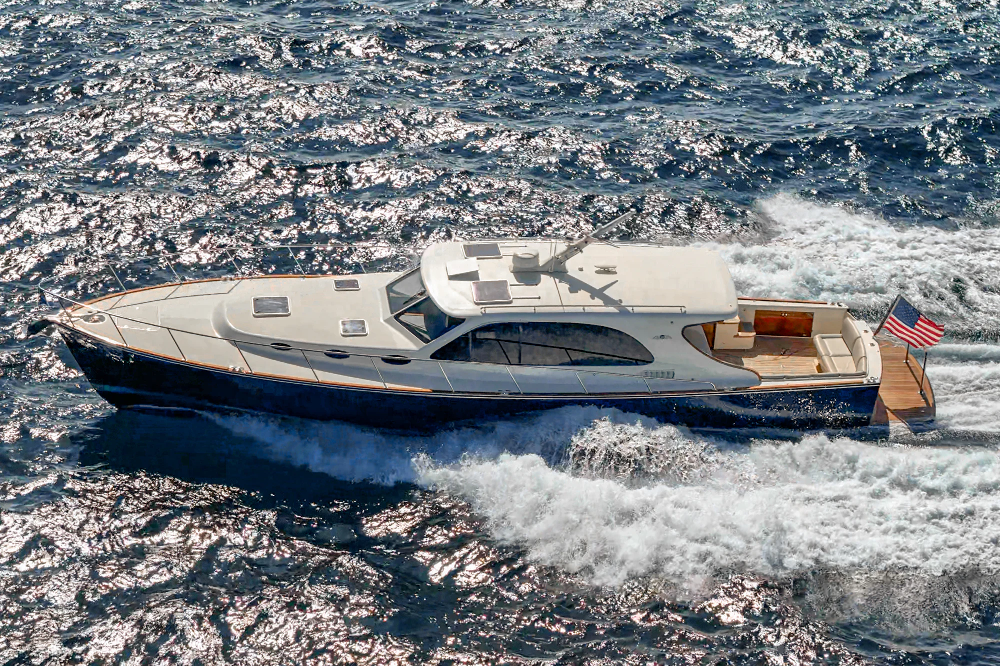 a boat on the water aboard PIPE DREAM Yacht for Sale