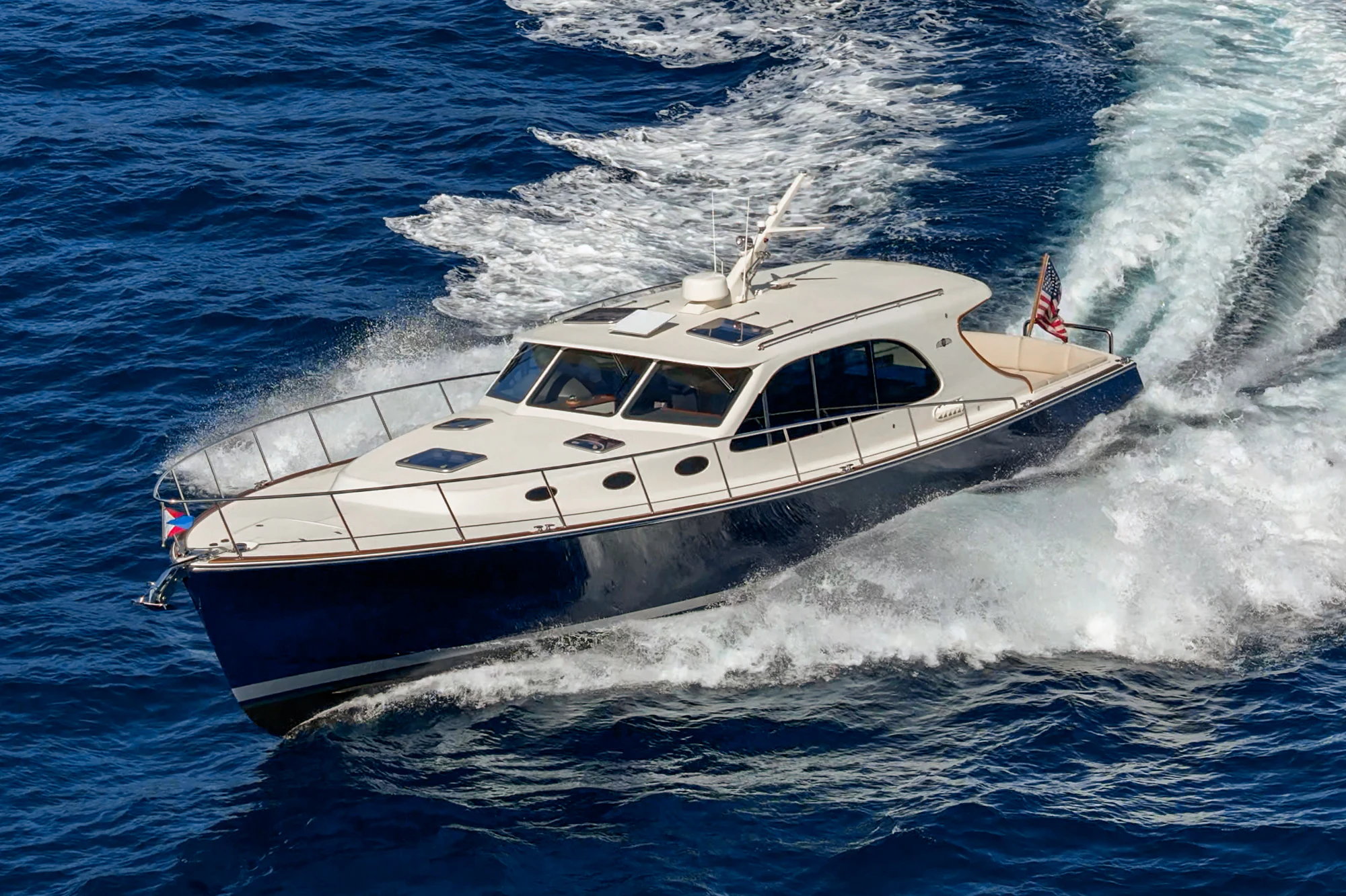 a boat on the water aboard PIPE DREAM Yacht for Sale