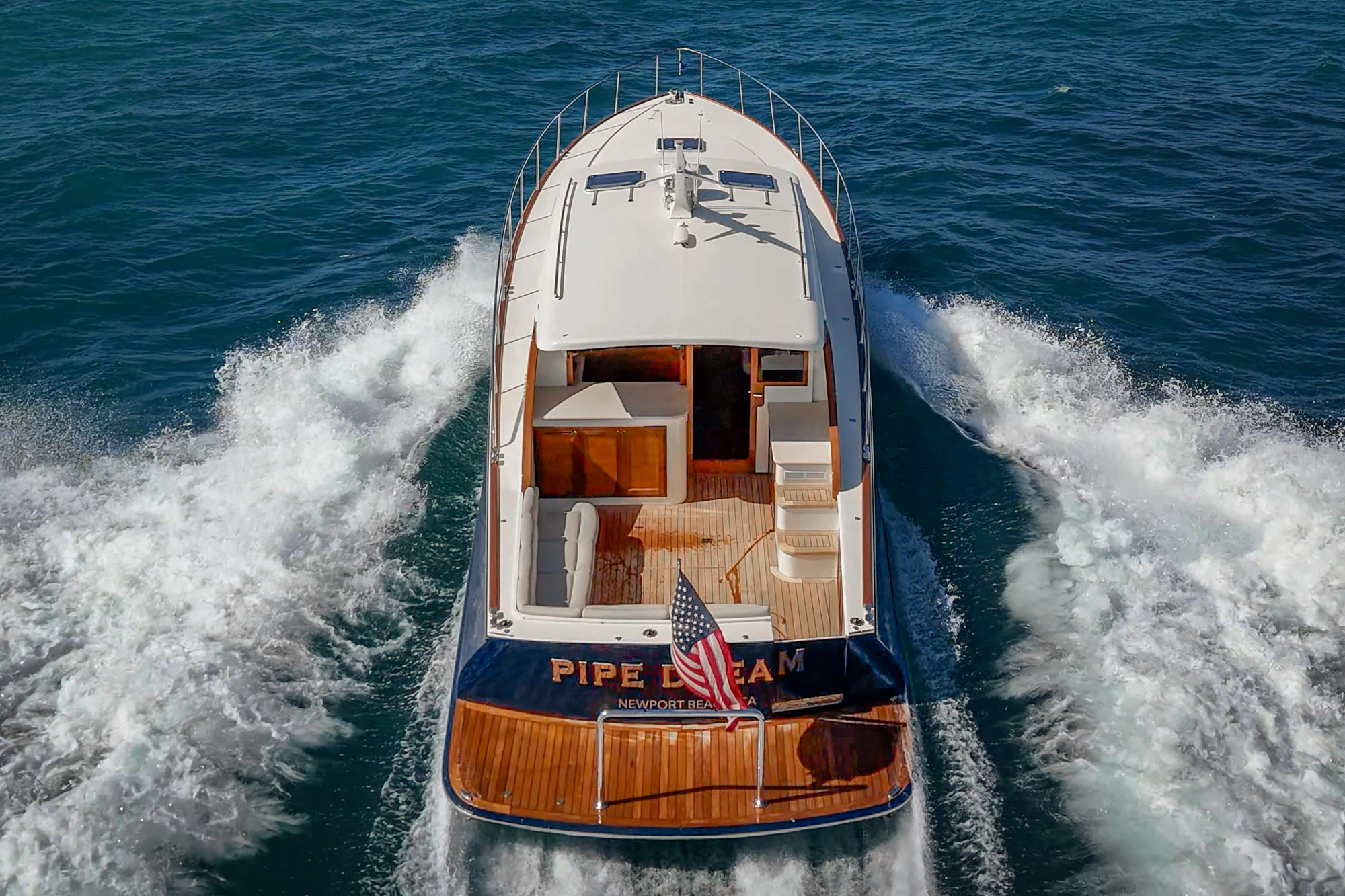 a boat on the water aboard PIPE DREAM Yacht for Sale
