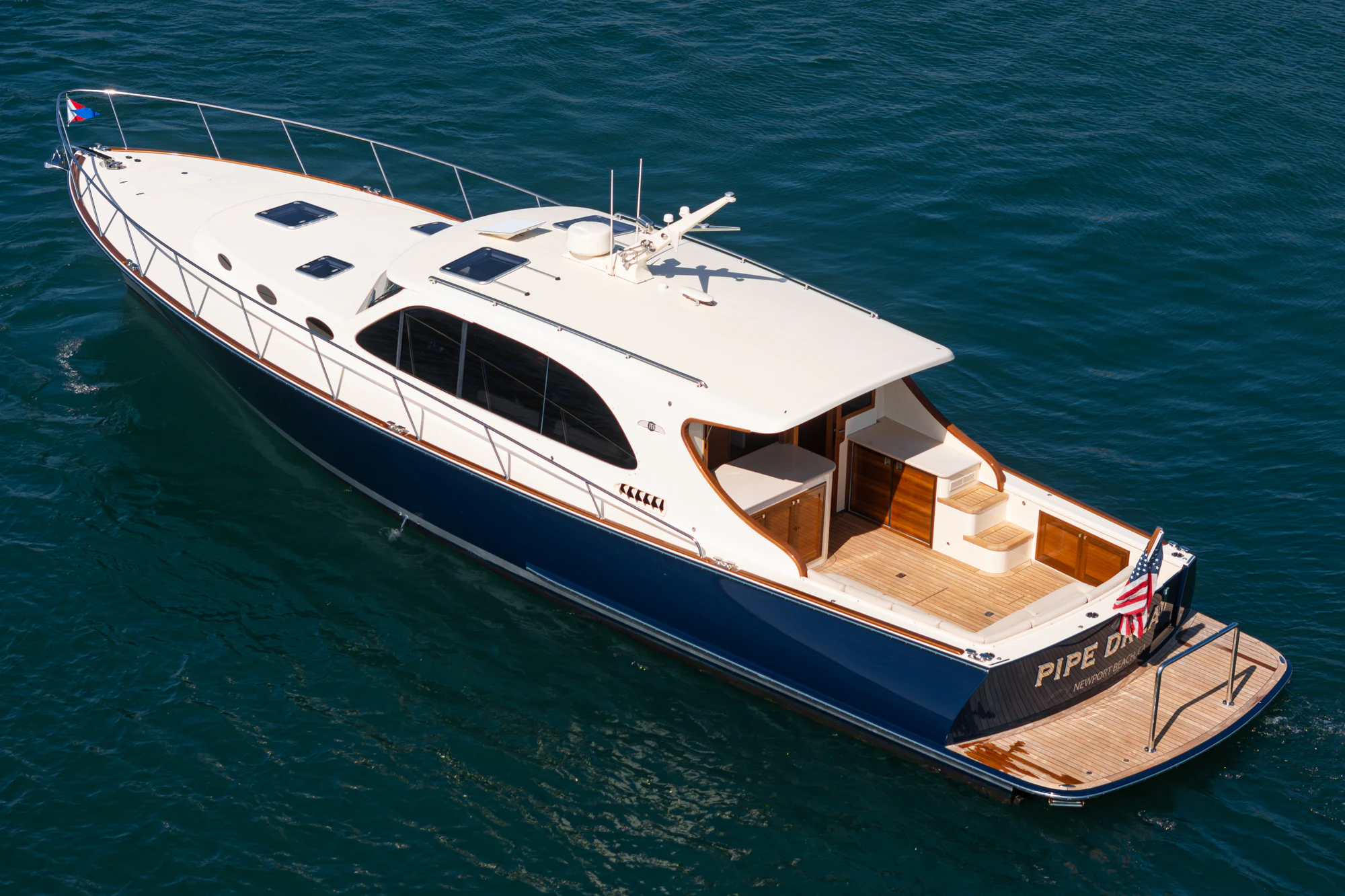a boat on the water aboard PIPE DREAM Yacht for Sale