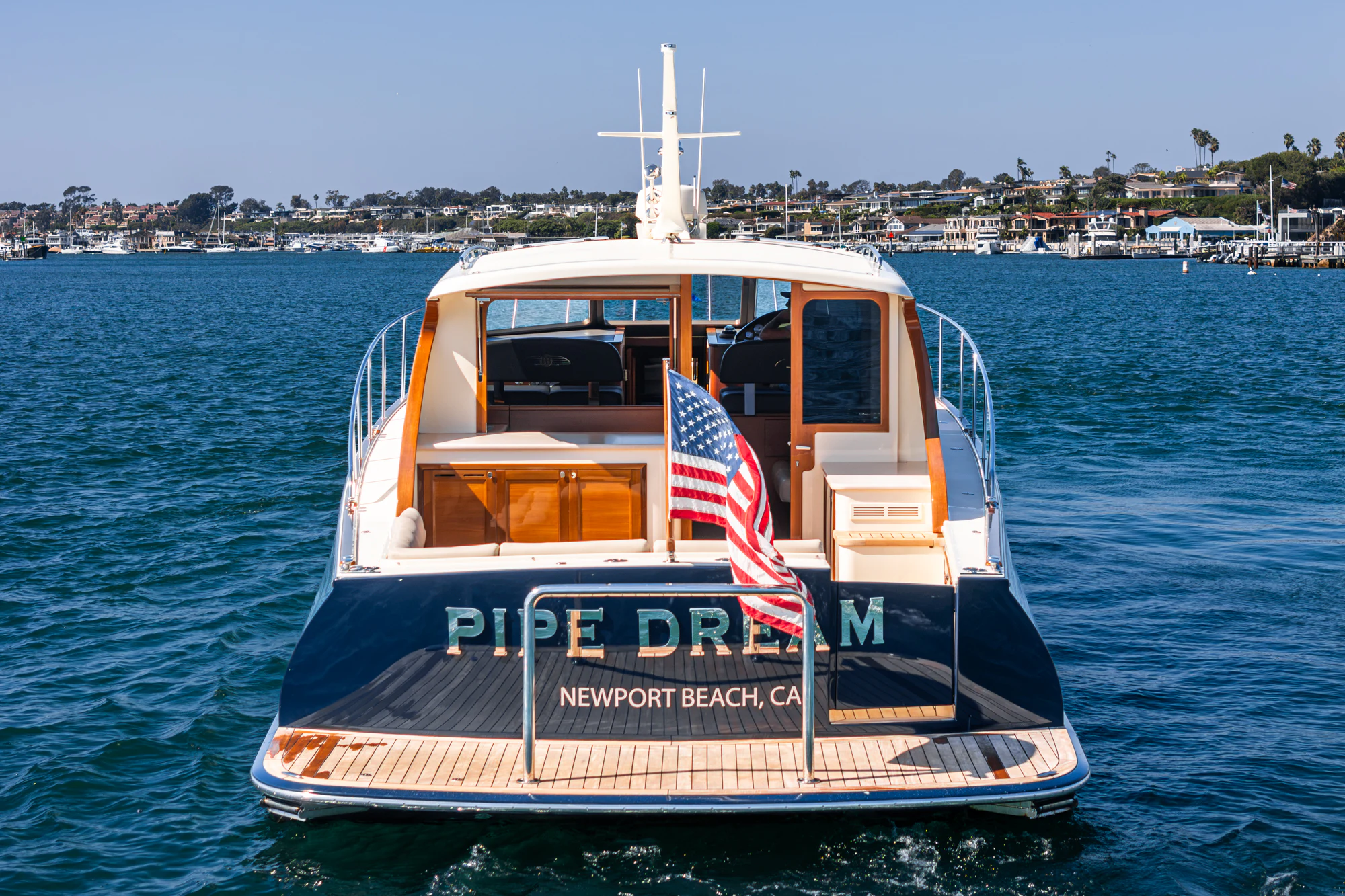 a boat on the water aboard PIPE DREAM Yacht for Sale