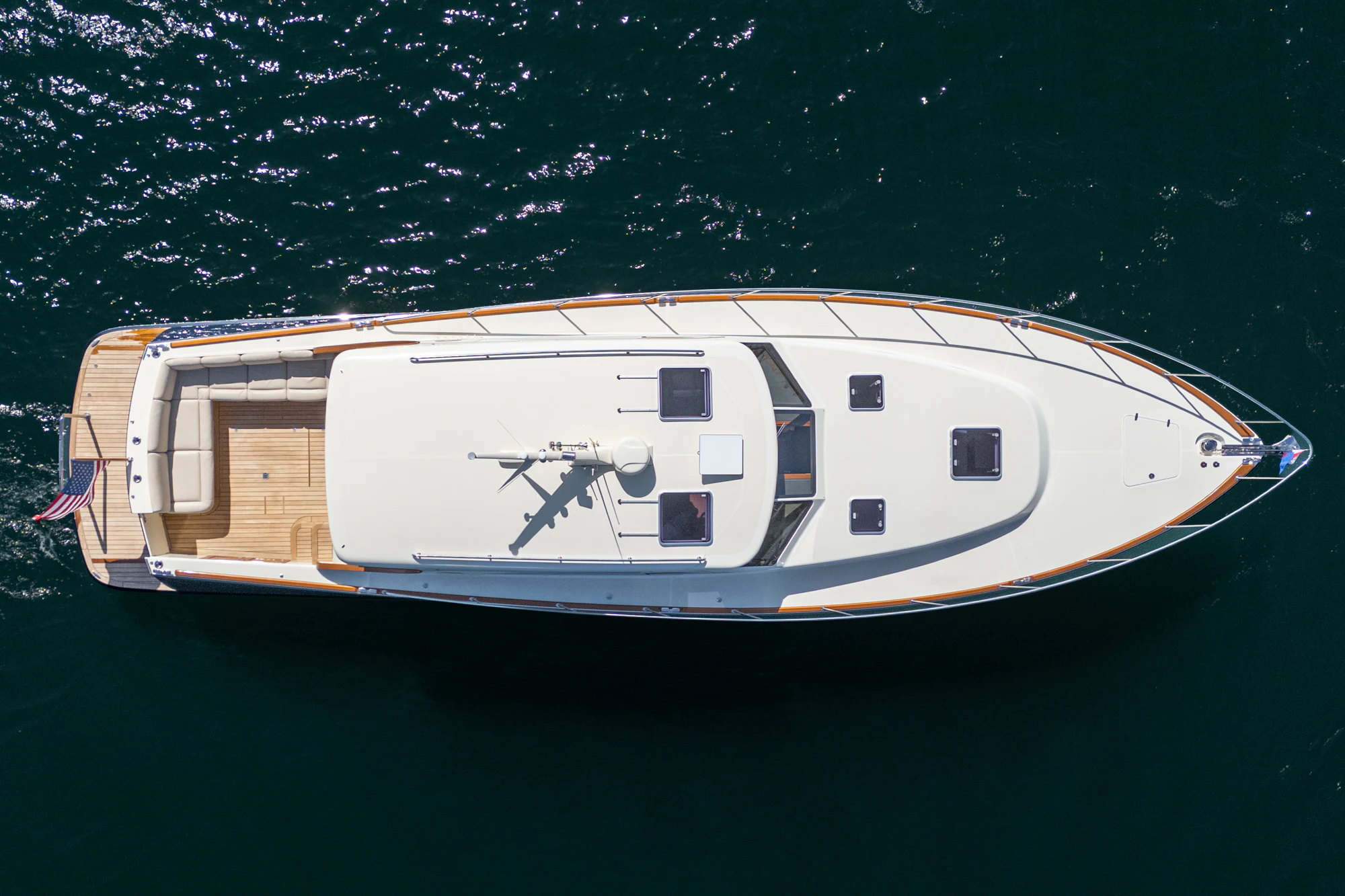a boat in the water aboard PIPE DREAM Yacht for Sale