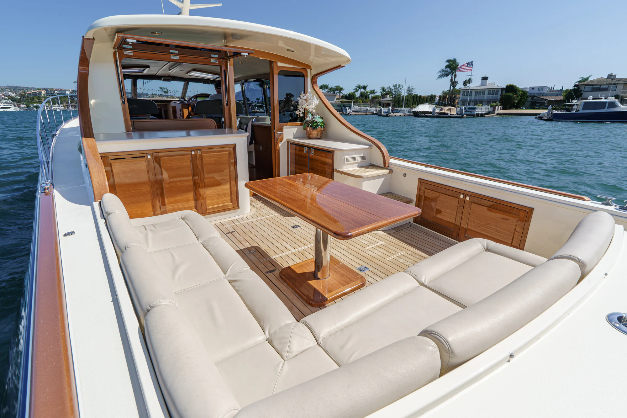 a boat on the water aboard PIPE DREAM Yacht for Sale