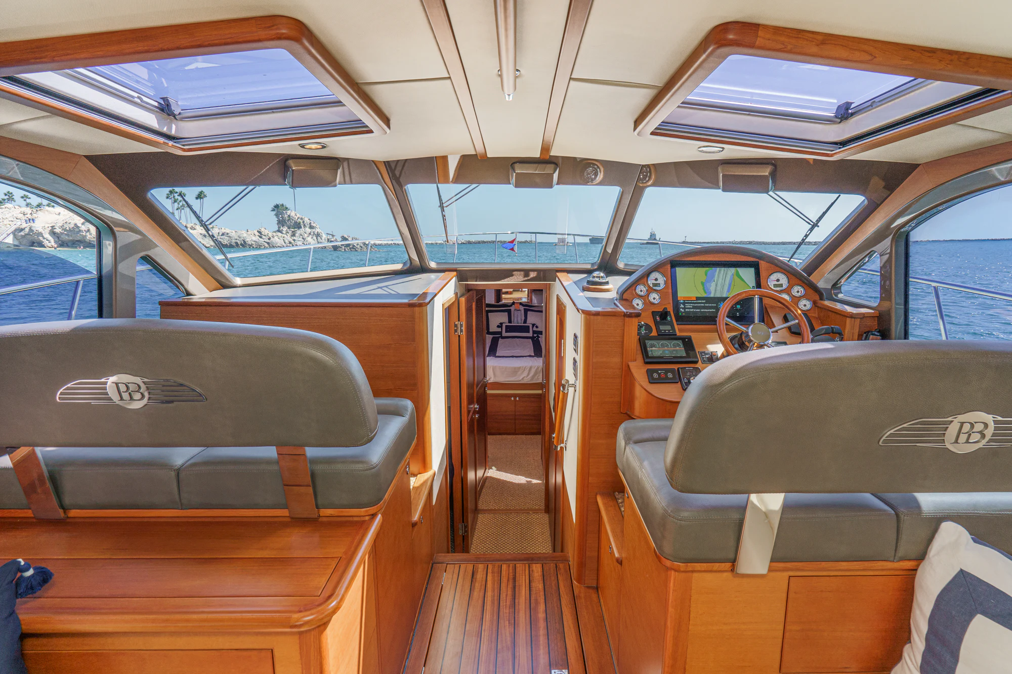 inside of a vehicle aboard PIPE DREAM Yacht for Sale